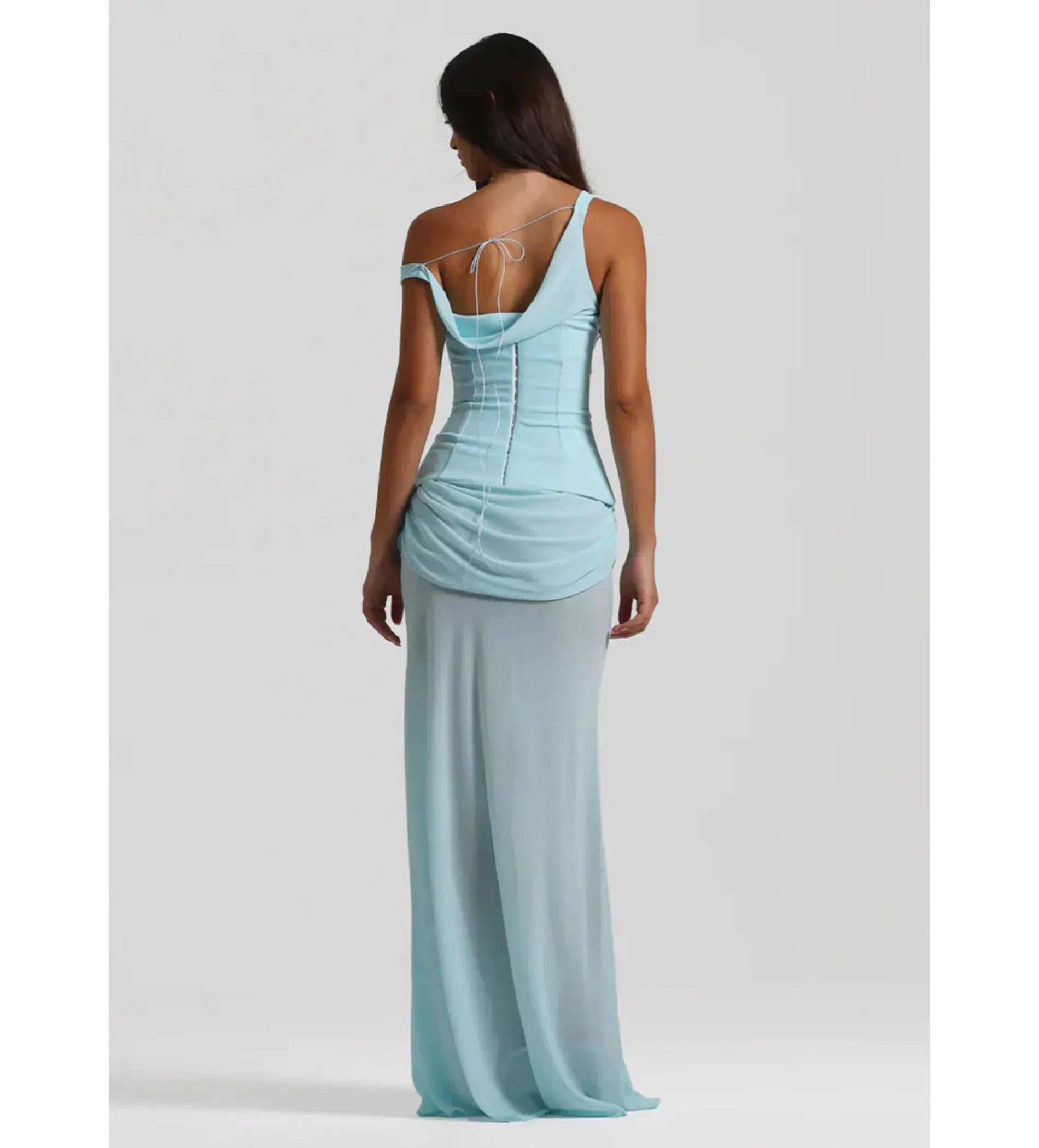 Natalie Rolt Cadence Gown Maxi in Baby Blue Size AU 8 - Image 4