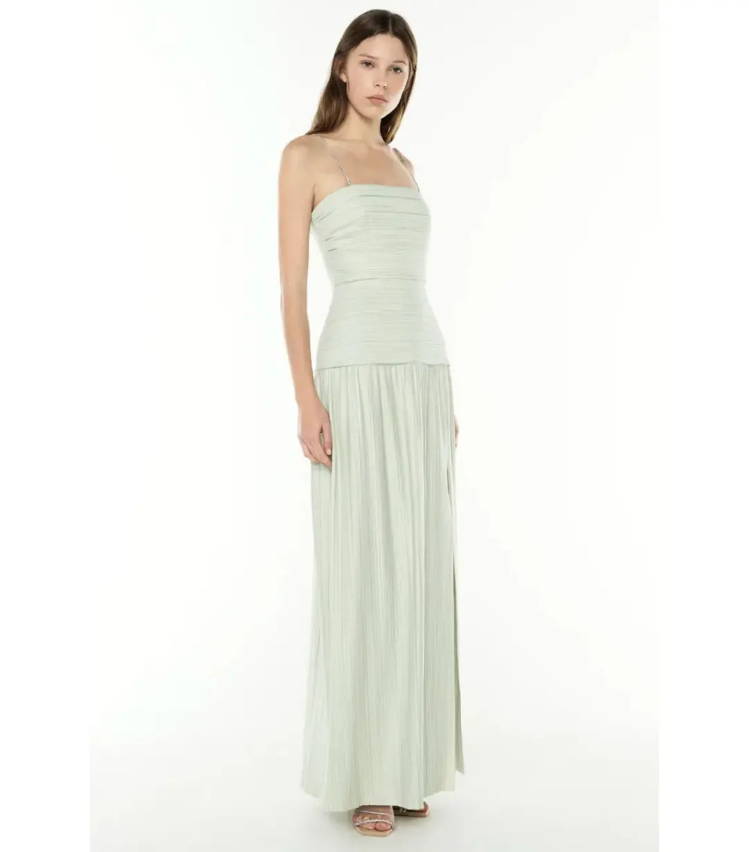 Manning Cartell Royal Debut Maxi Dress in Sage Green Size  AU 8 for rent on The Volte - main image