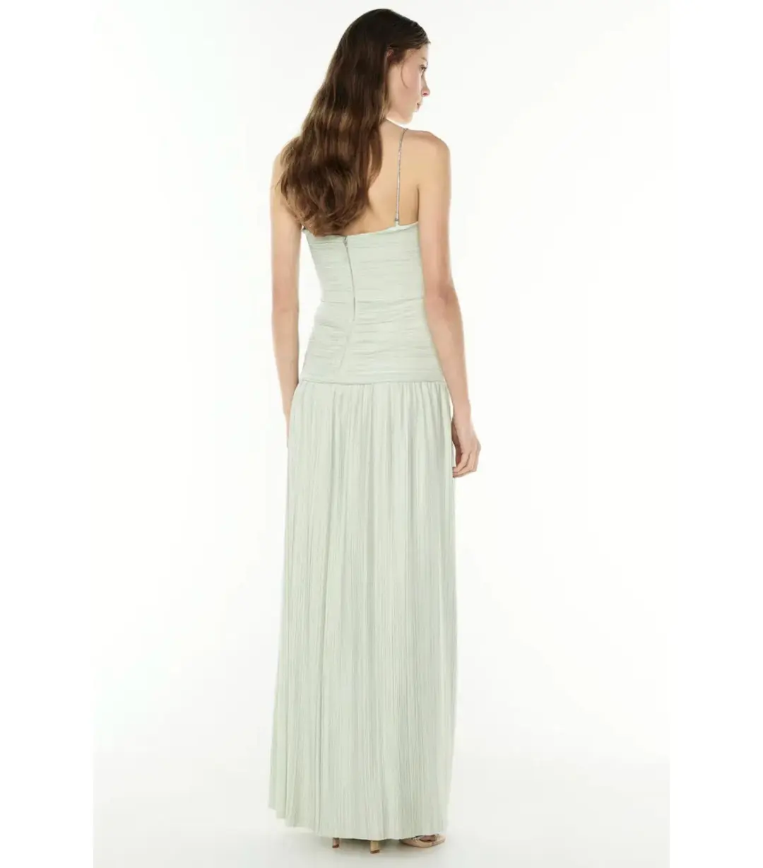 Manning Cartell Royal Debut Maxi Dress in Sage Green Size  AU 8 for rent on The Volte - main image