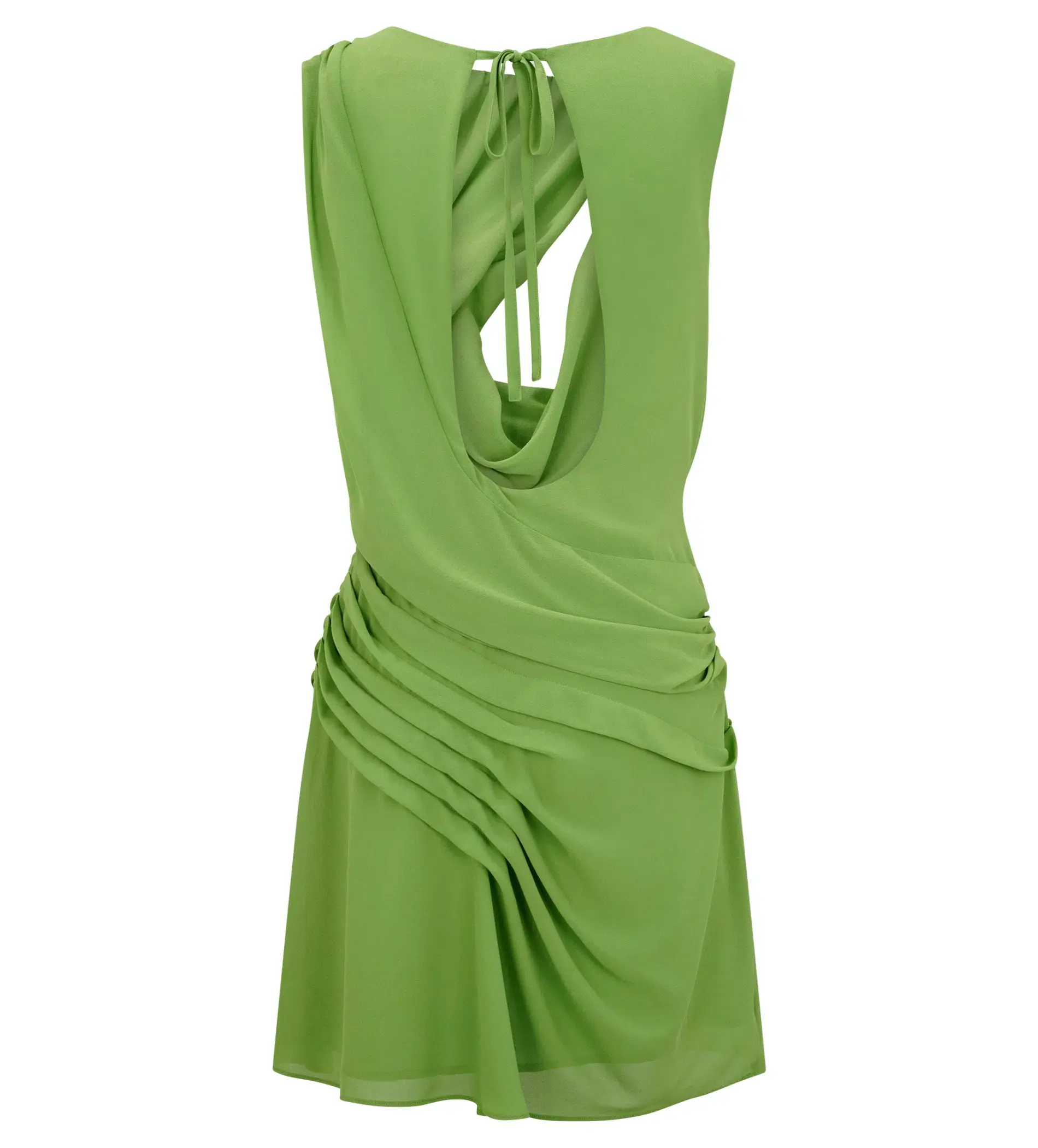 Meshki Oria Chiffon Mini Dress Green Size XXL/AU 16 - Image 7