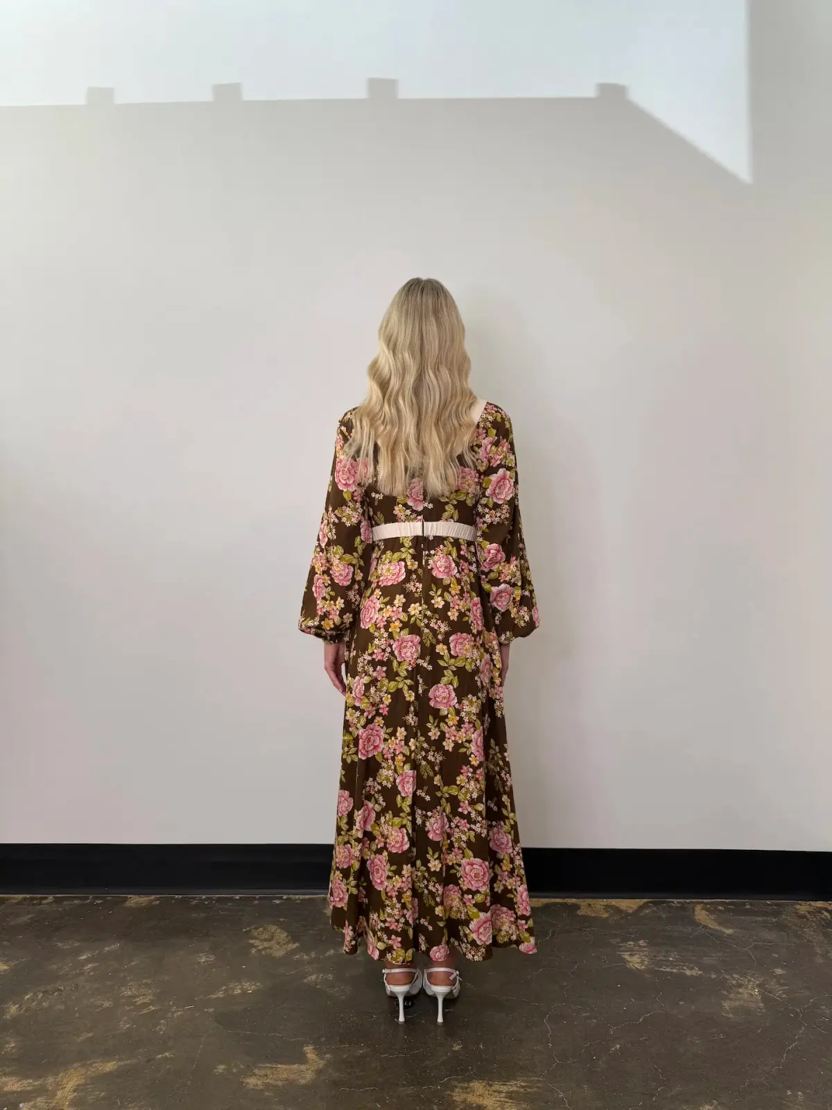 BOHEMIAN TRADERS JULIET SCOOP NECK MIDI / CHOCOLATE / SIZE 8 - Image 4