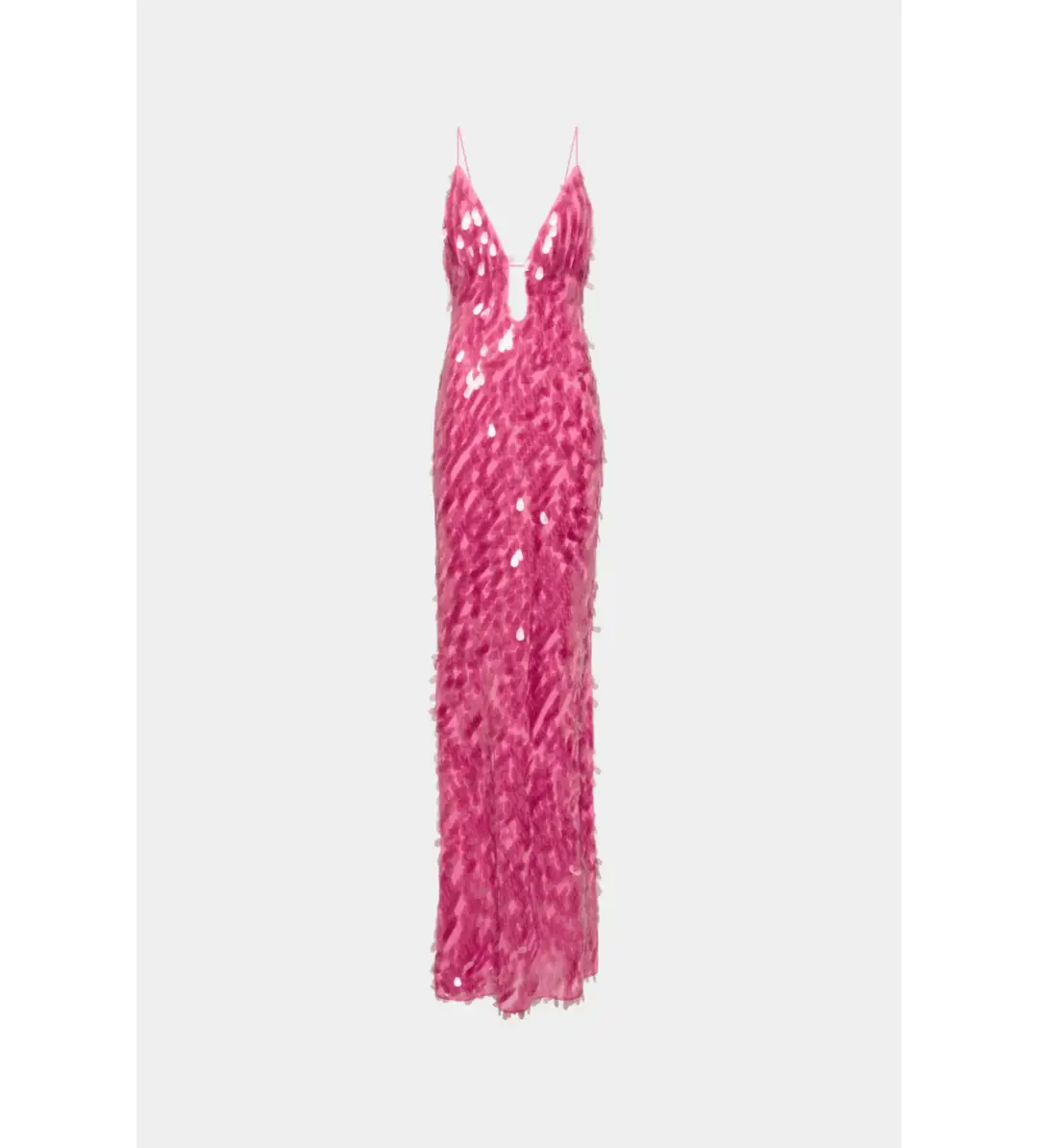 MISHA The Sapphire Sequin Maxi Dress Fuchsia Size 12 for rent on The Volte - main image
