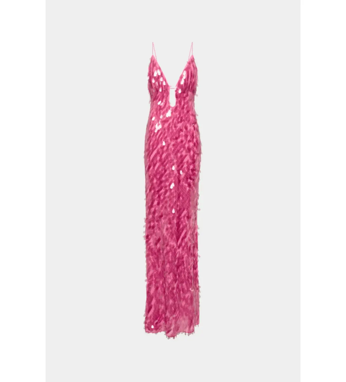 MISHA The Sapphire Sequin Maxi Dress Fuchsia Size 12 - Image 4