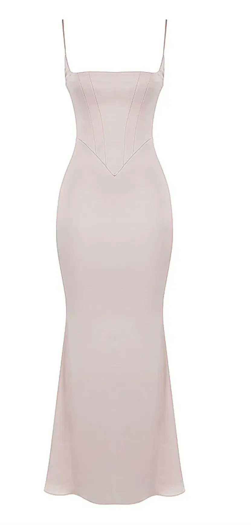 House of CB Olivette Crystal Satin Corset Maxi Dress Pink Size AU 14 - Image 1