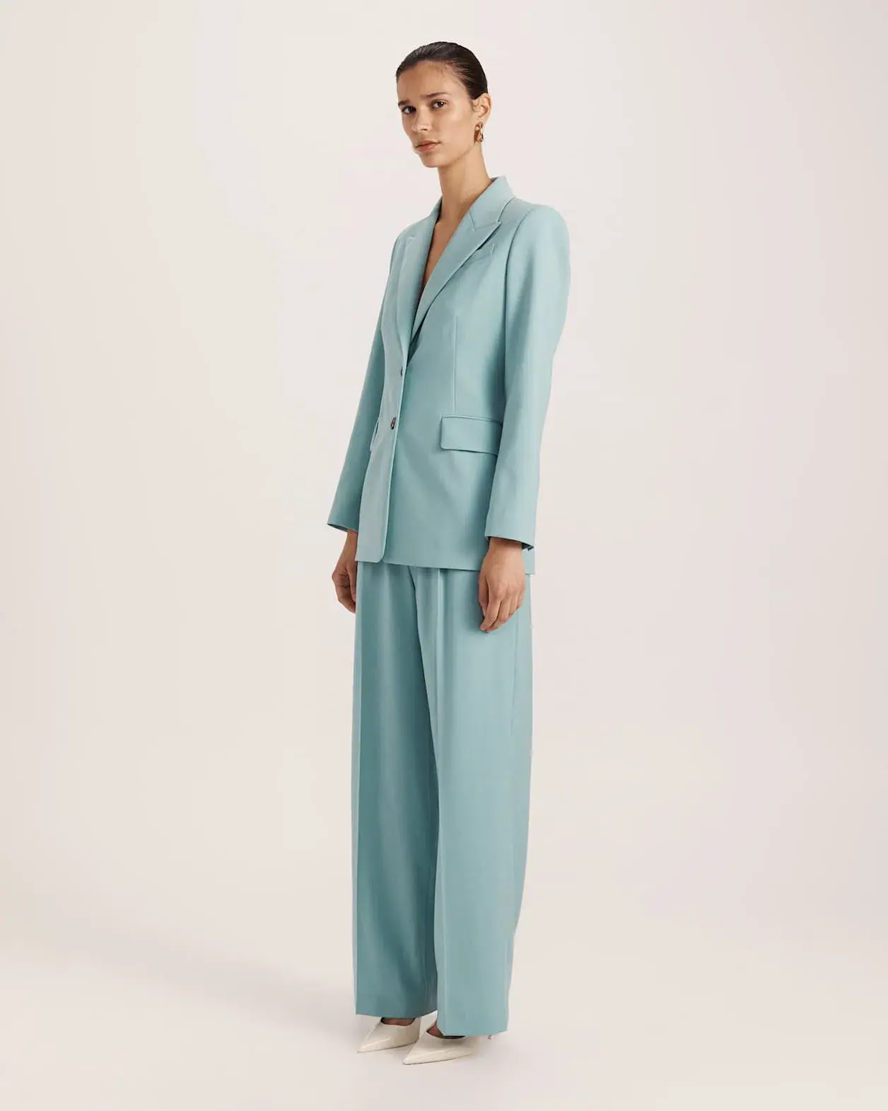 Saba Suki Classic Blazer Seafoam Size 12  - Image 4