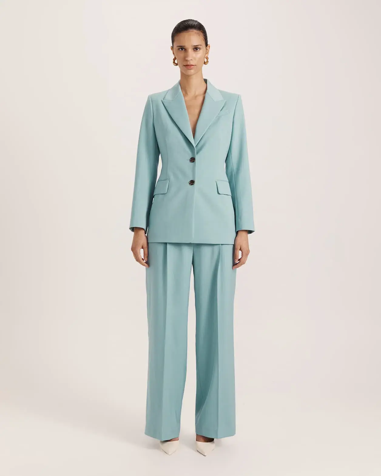 Saba Suki Classic Blazer Seafoam 12 - Image 1