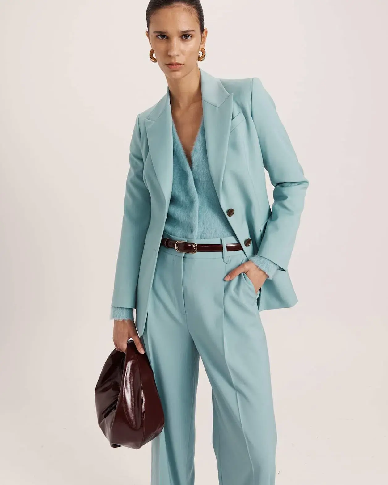 Saba Suki Classic Blazer Seafoam 12 - Image 2