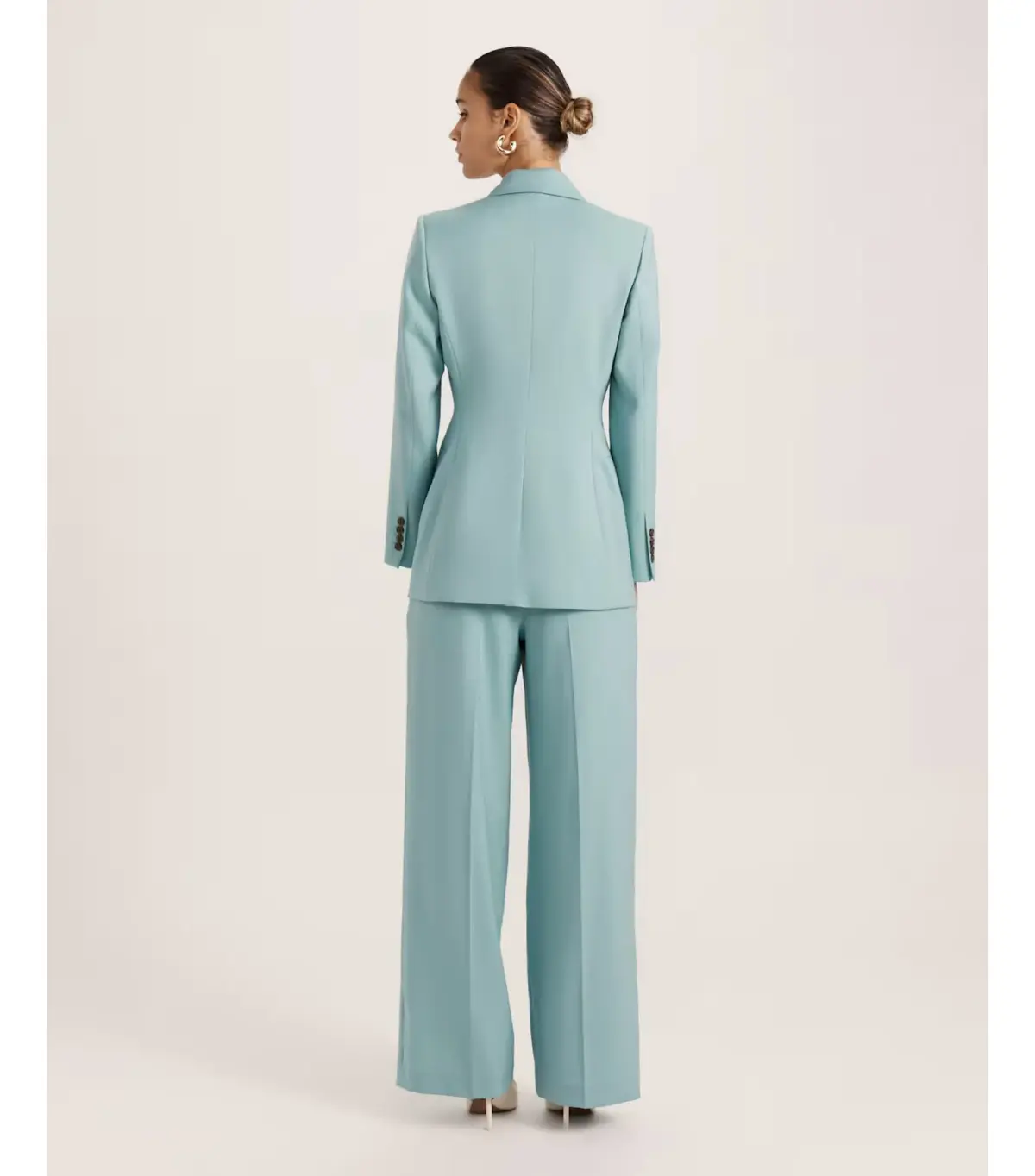 Saba Suki Classic Wool Blazer in Seafoam Size AU 12  - Image 5