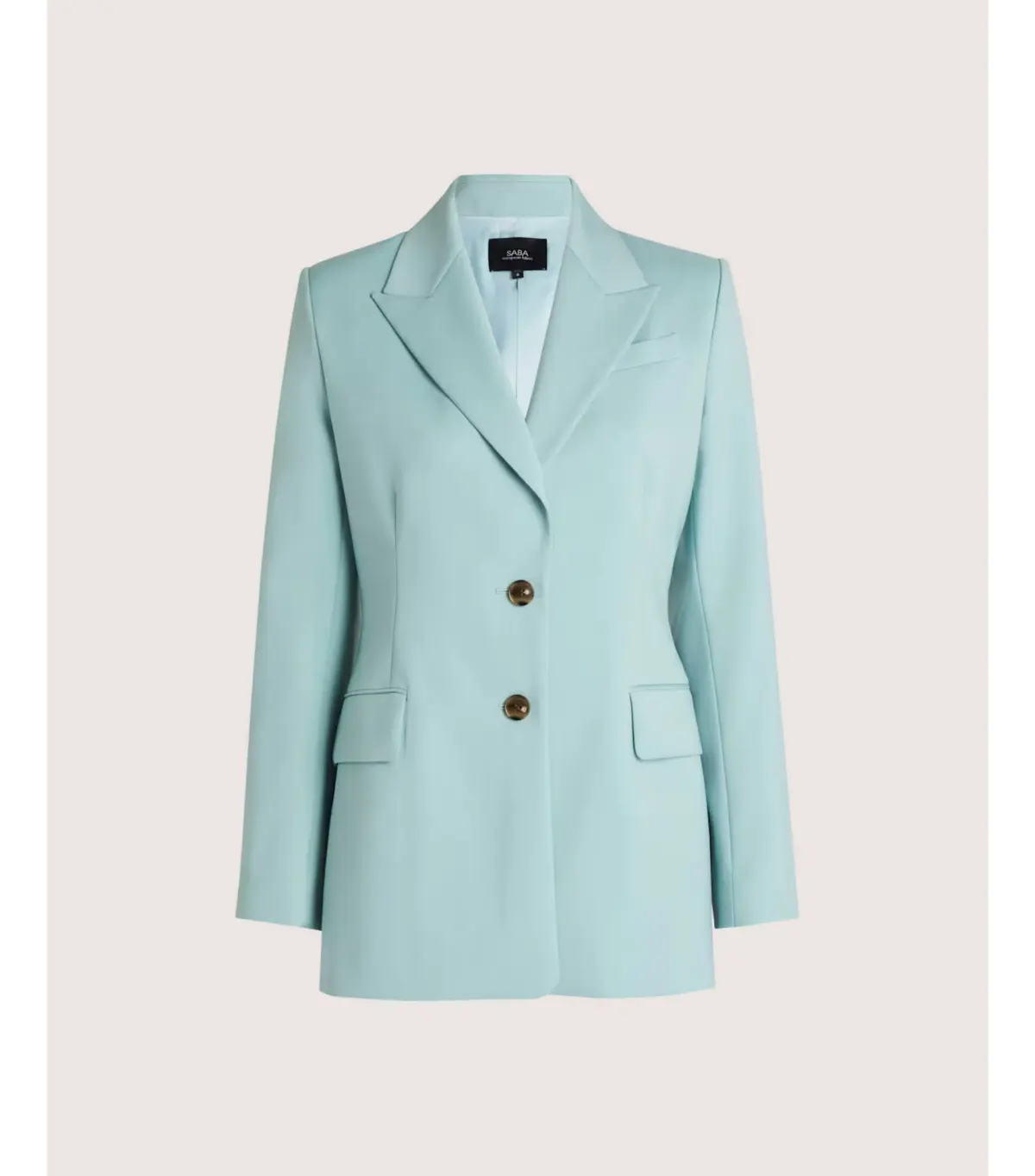 Saba Suki Classic Wool Blazer in Seafoam Size AU 12  - Image 6
