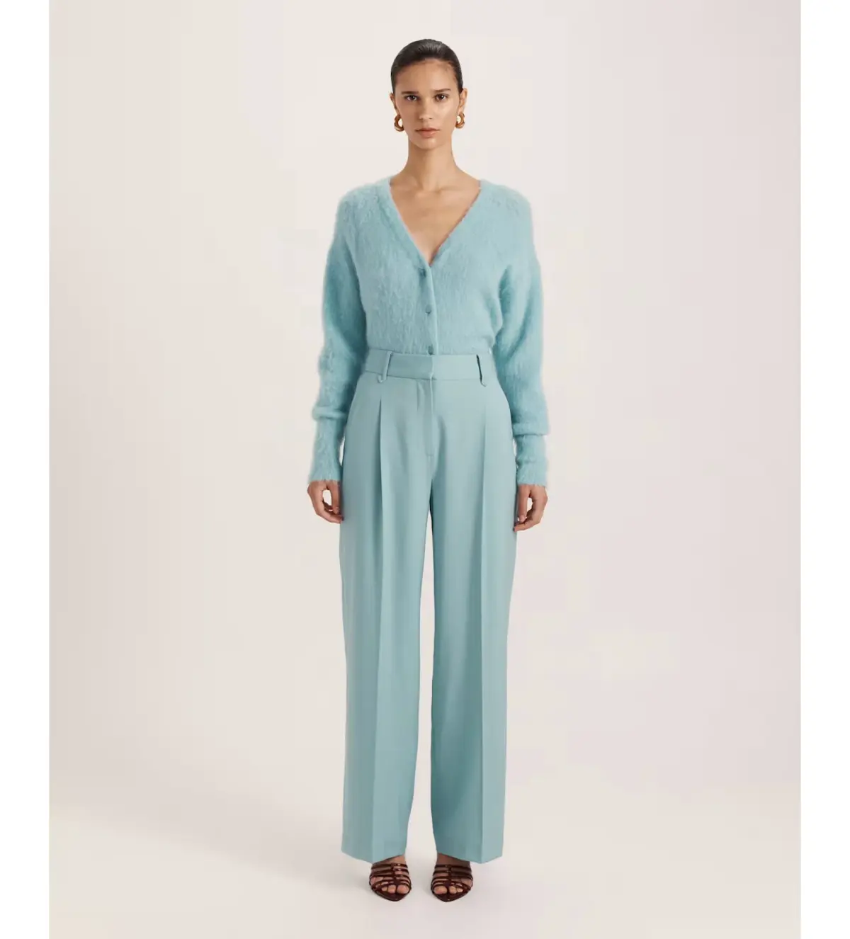 Saba Suki Wide Leg Pant Seafoam Size 12 - Image 1