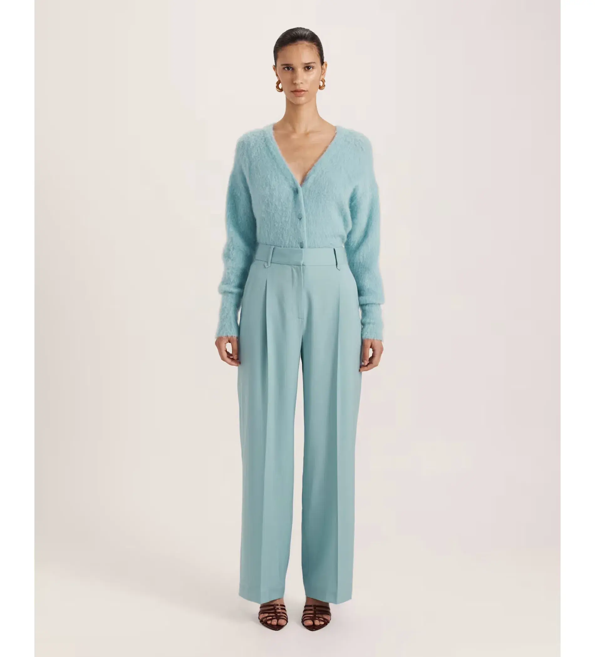 Saba Suki Wide Leg Pant Seafoam Size 12 - Image 1