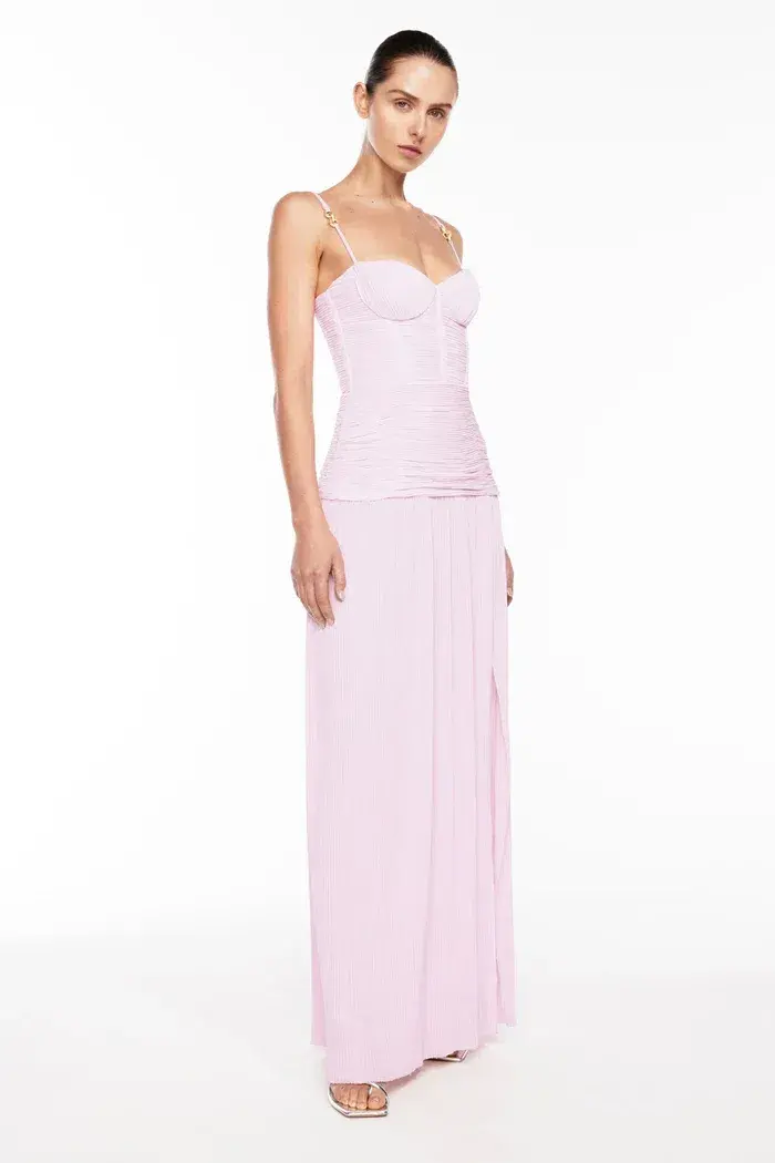Manning Cartell Double Time Pleat Maxi Dress Hydrangea Size 6 - Image 2