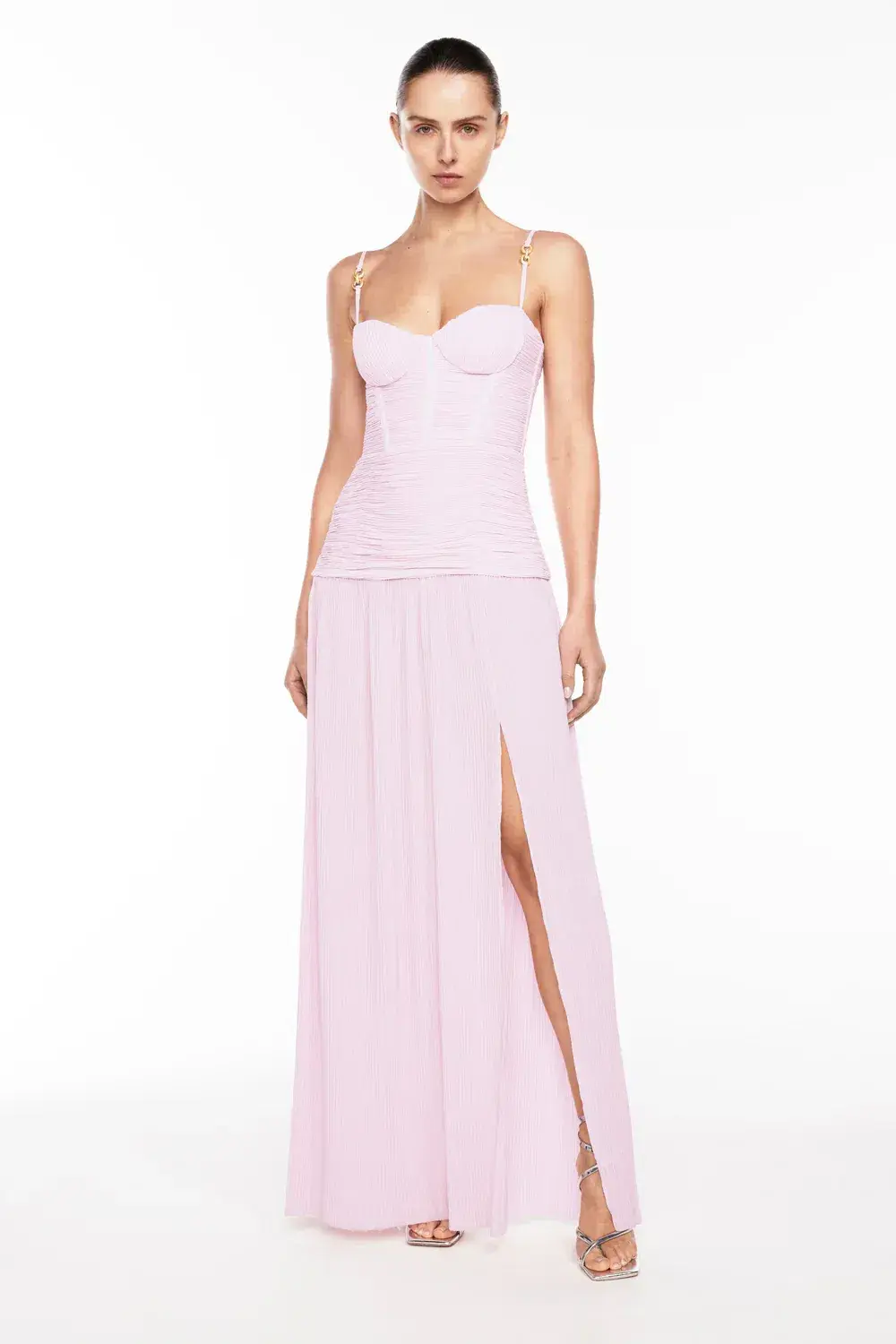 Manning Cartell Double Time Pleat Maxi Dress Hydrangea Size 6 - Image 1