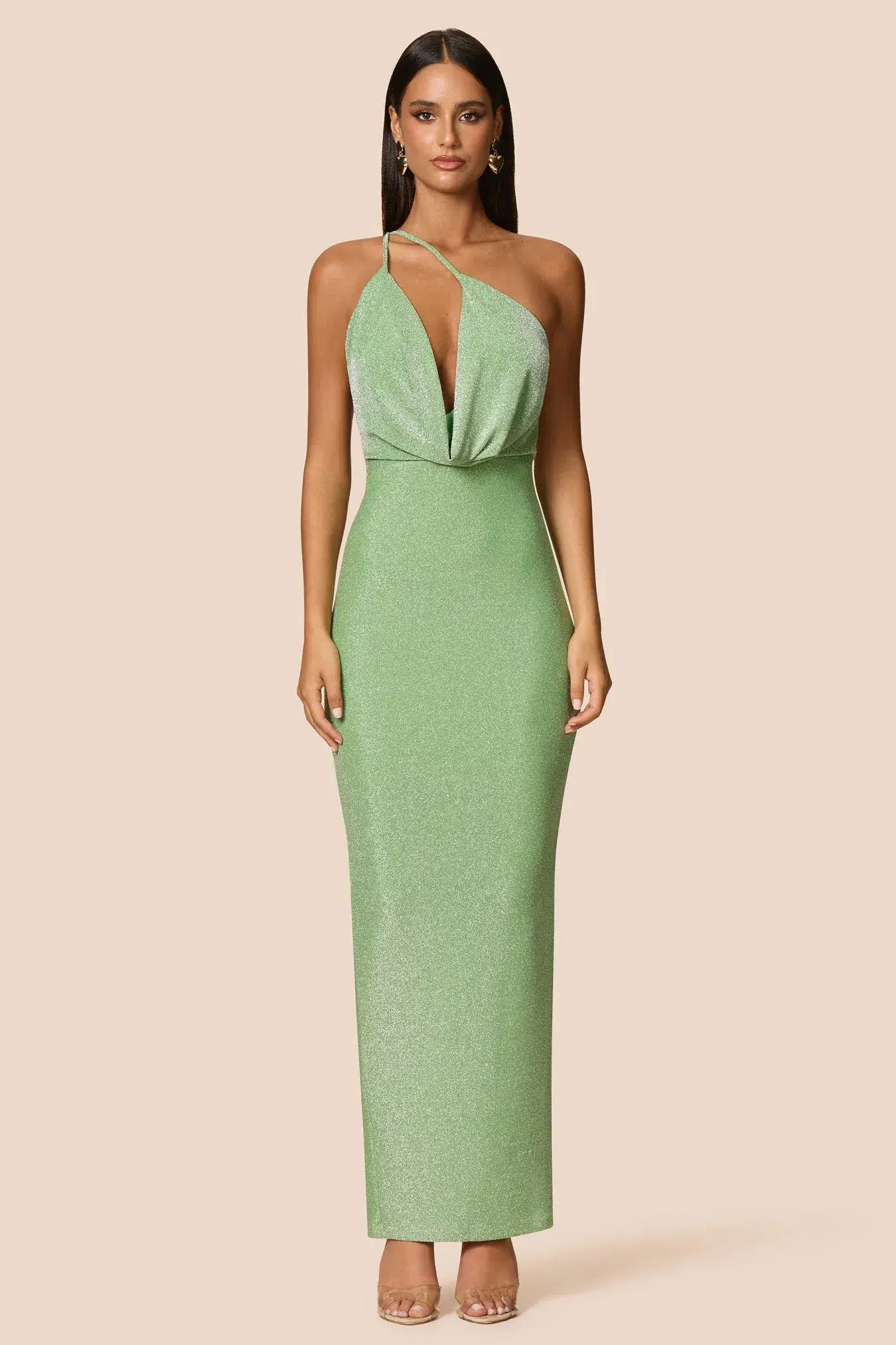 Love Nookie Bianca 2way Halter Gown Green Size AU 6 - Image 2