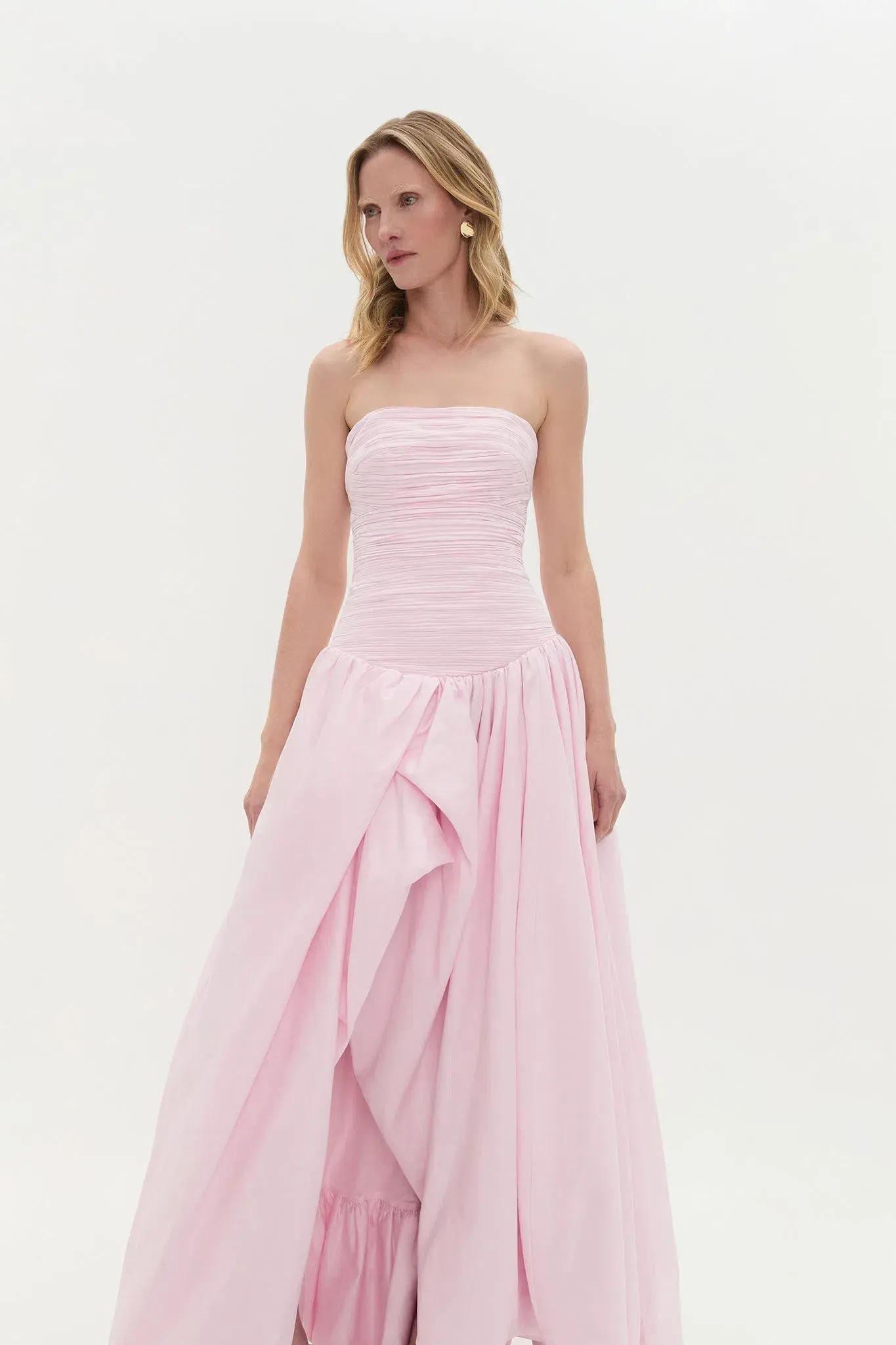 Aje Violette Bubble Hem Maxi Dress Pastel Pink Size 8 - Image 2
