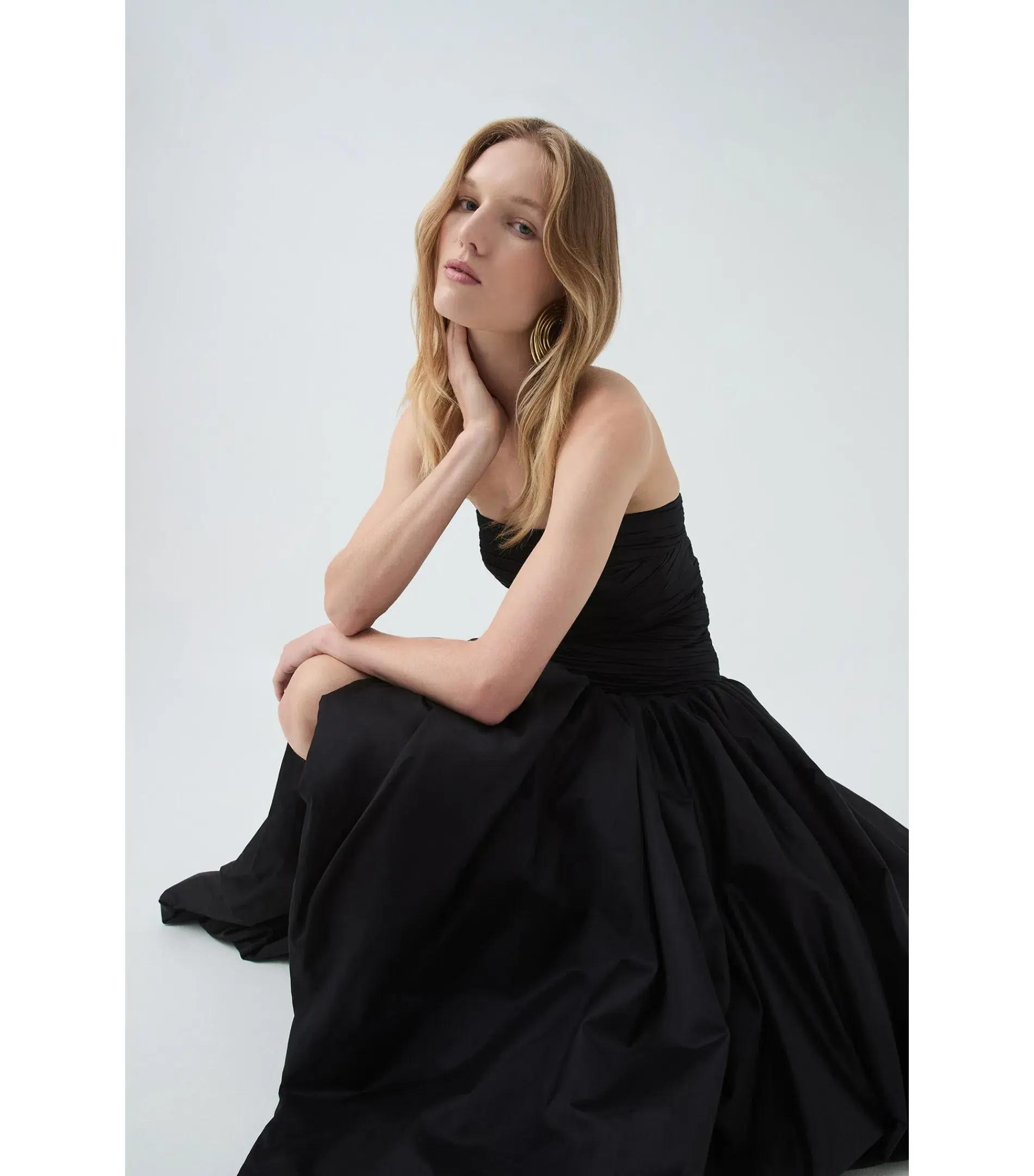 Aje Violette Bubble Hem Maxi Dress Black Size AU 6 - Image 2