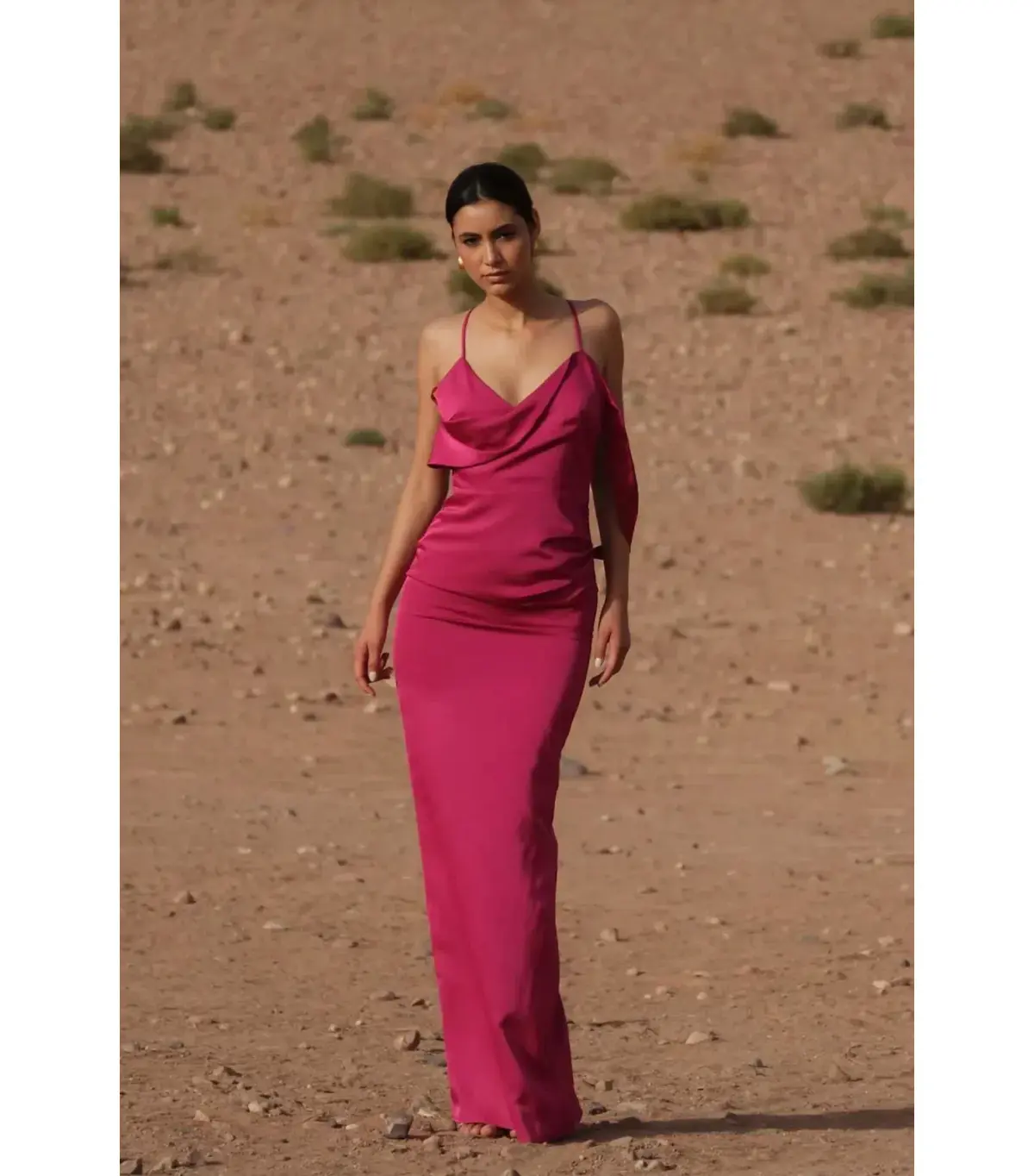 Elle Zeitoune Heather Maxi Dress Mulberry Pink Size AU 8 - Image 1