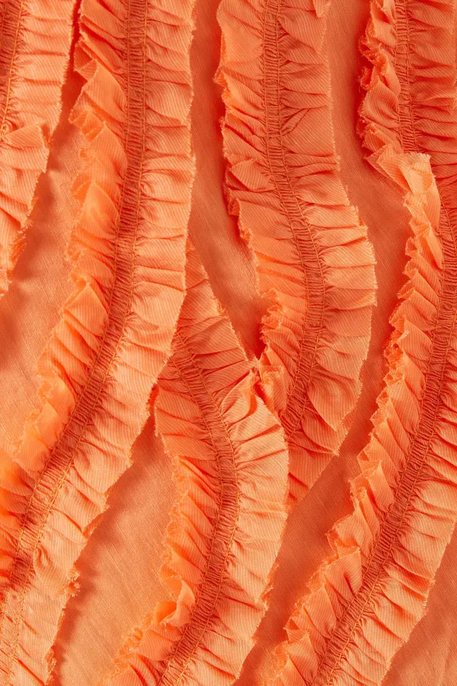 Aje Terrene Frill Maxi Dress Sunset Orange Size 6 - Image 7