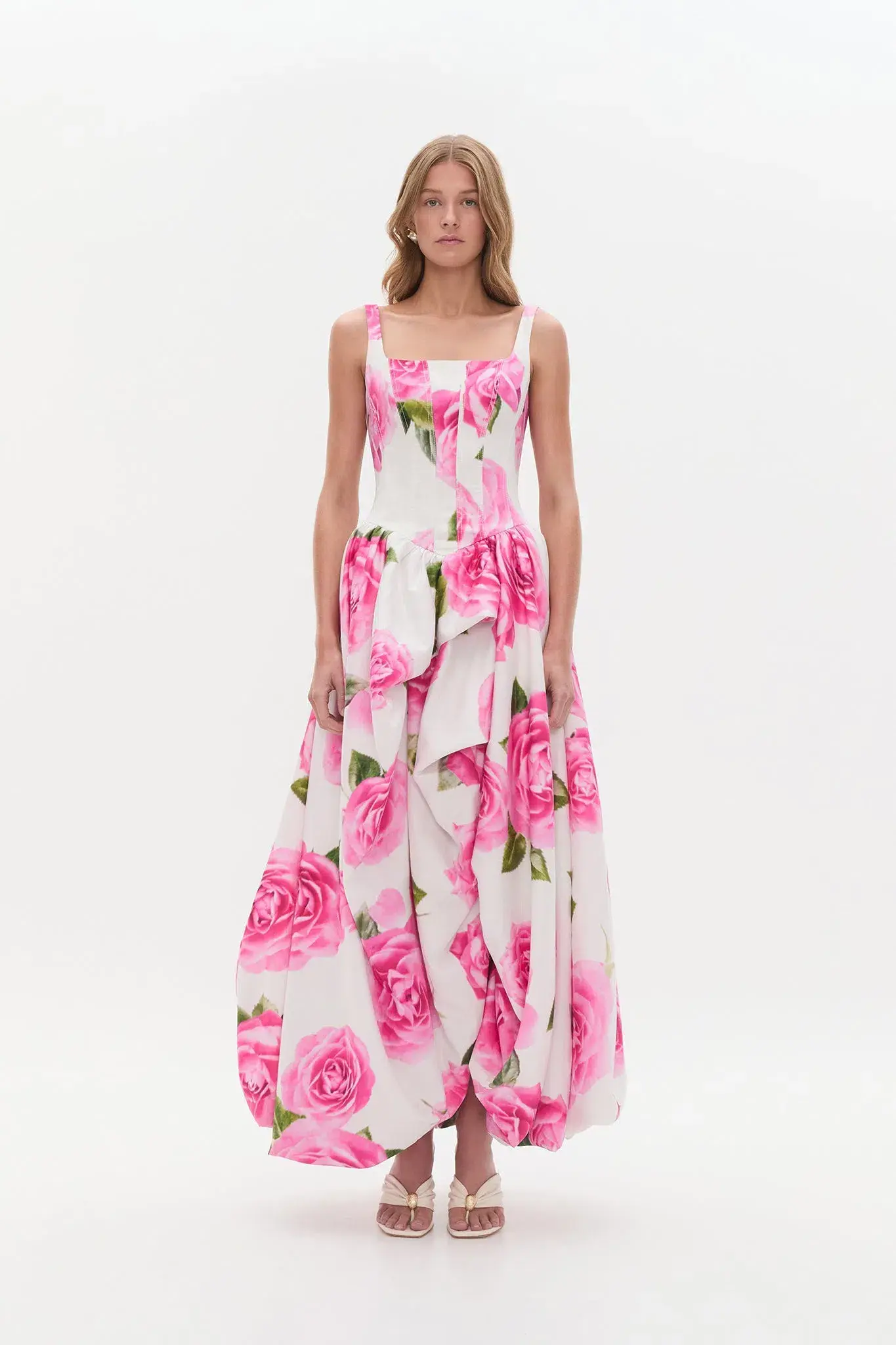 Aje Alani Maxi Gown Soft Rose Light Size 6 - Image 1