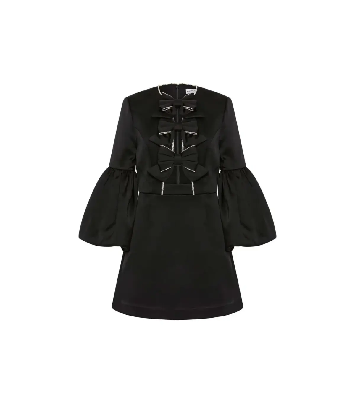 Rebecca Vallance Augustine Long Sleeve Mini Dress Black Size AU 8  - Image 5