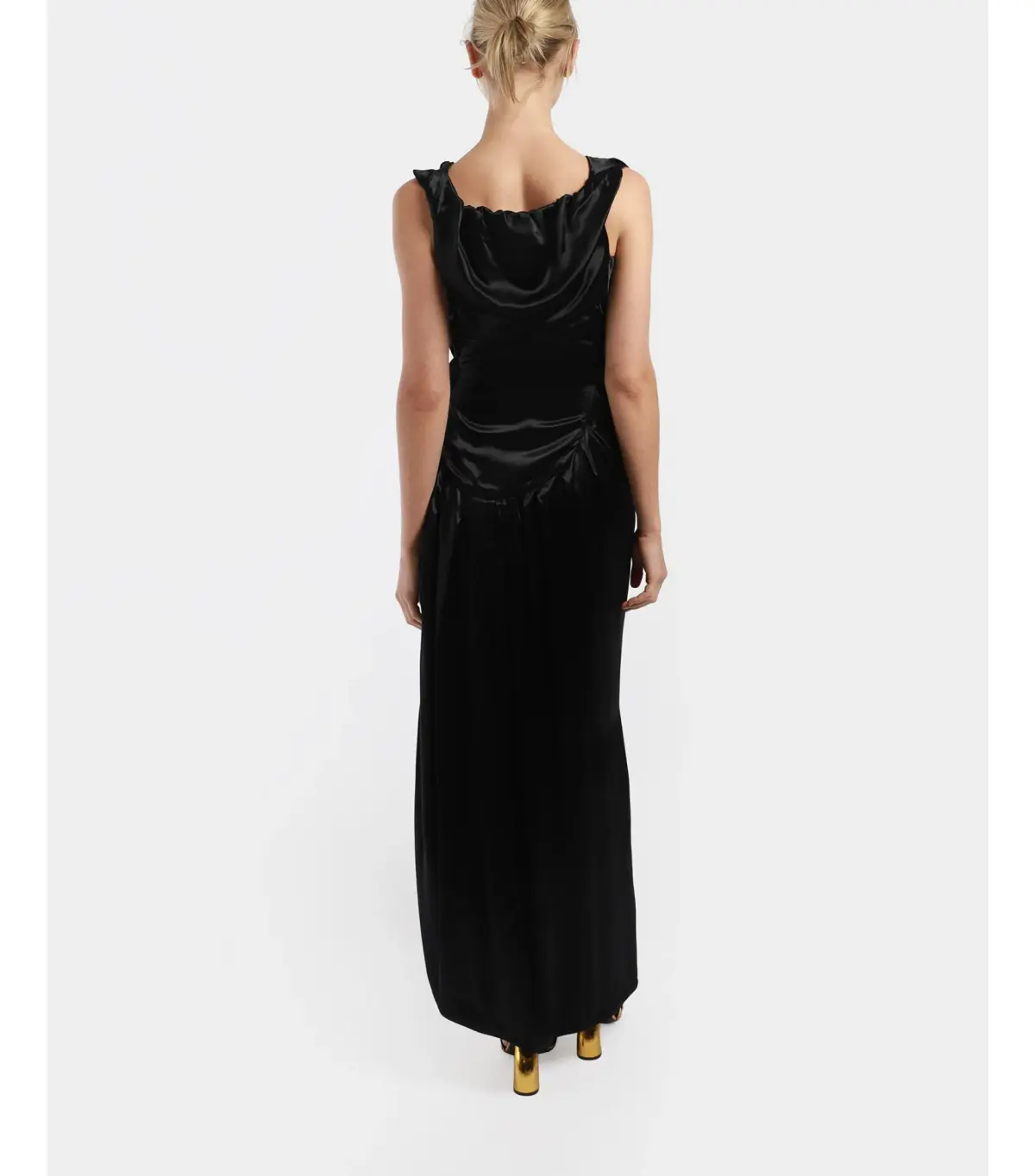 Vivienne Westwood Long Ginnie Pencil Maxi Dress Black Size AU 10 - Image 3
