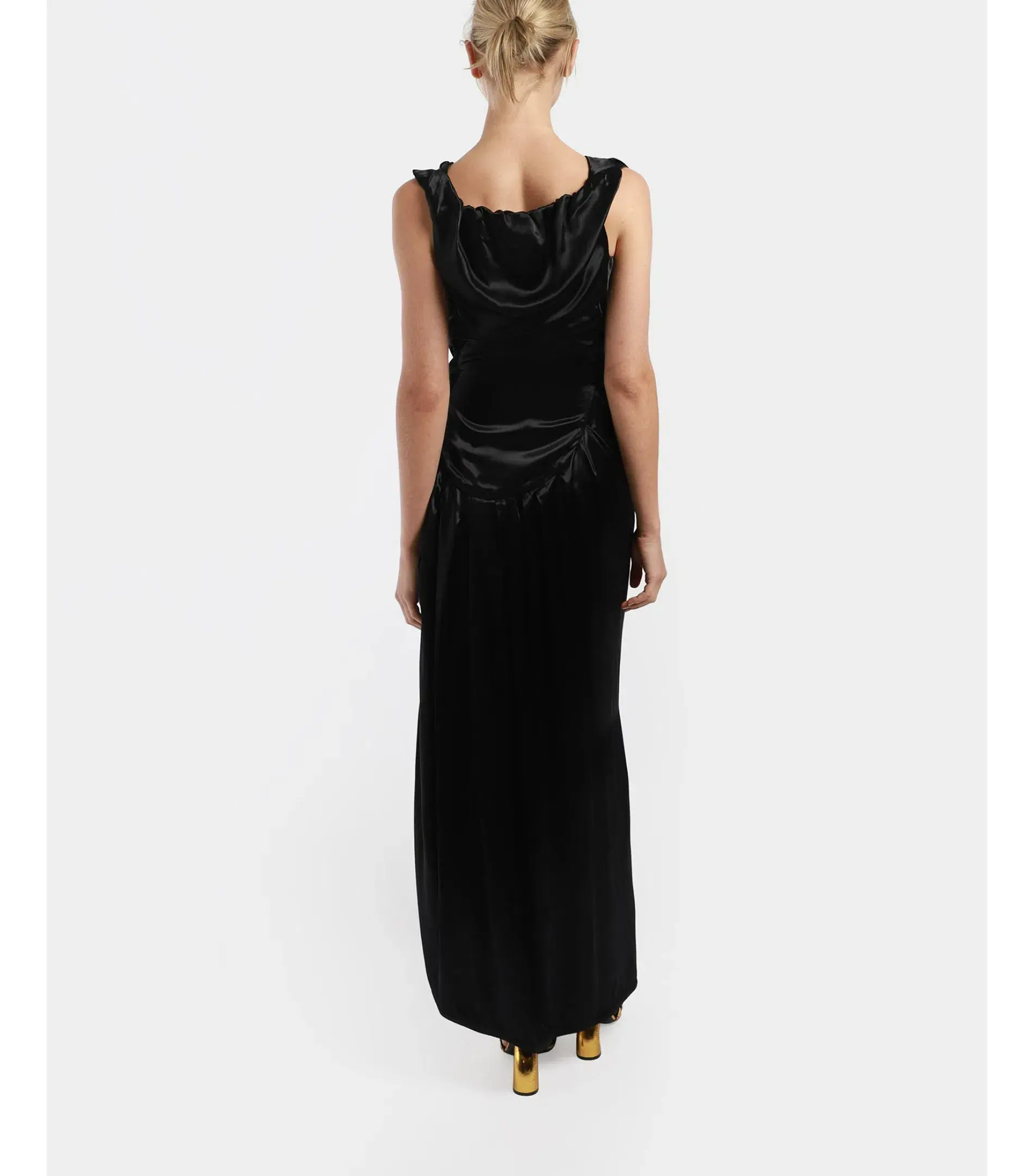 Vivienne Westwood Long Ginnie Pencil Maxi Dress Black Size AU 10 - Image 3
