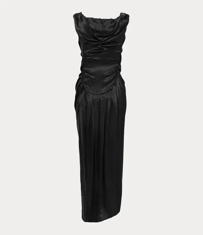 Vivienne Westwood Long Ginnie Pencil Maxi Dress Black Size AU 10 - Image 5