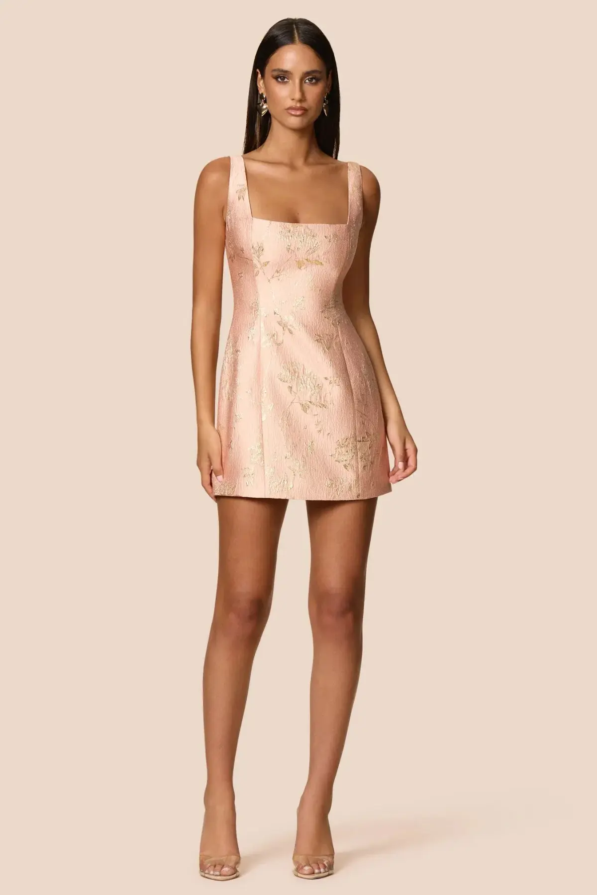 Love Nookie Claudia Mini Dress in Peach Size S / AU8 - Image 3