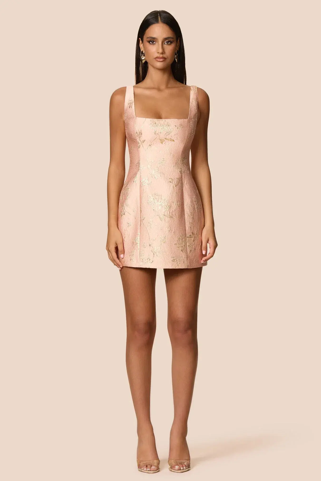 Love Nookie Claudia Mini Dress in Peach Size S / AU8 - Image 1