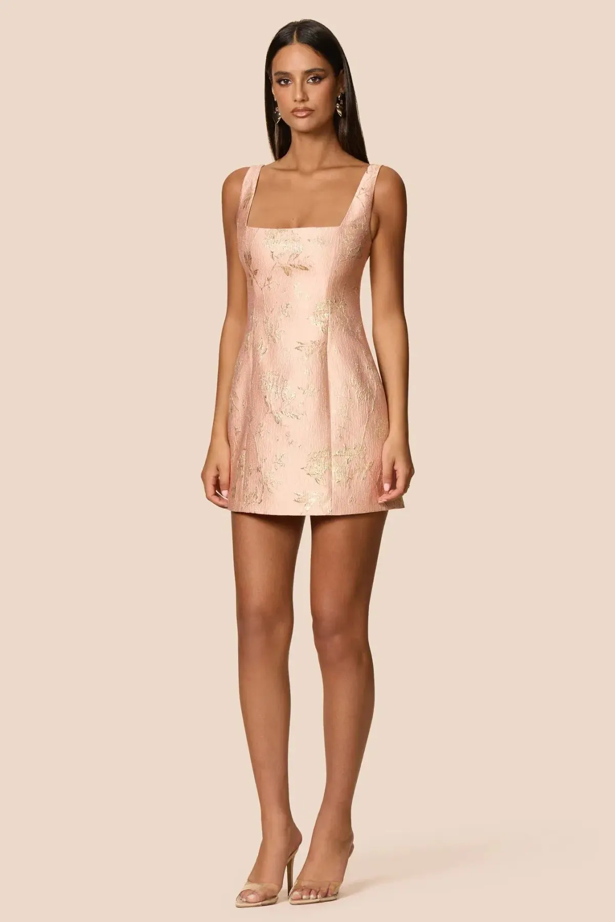 Love Nookie Claudia Mini Dress in Peach Size S / AU8 - Image 2