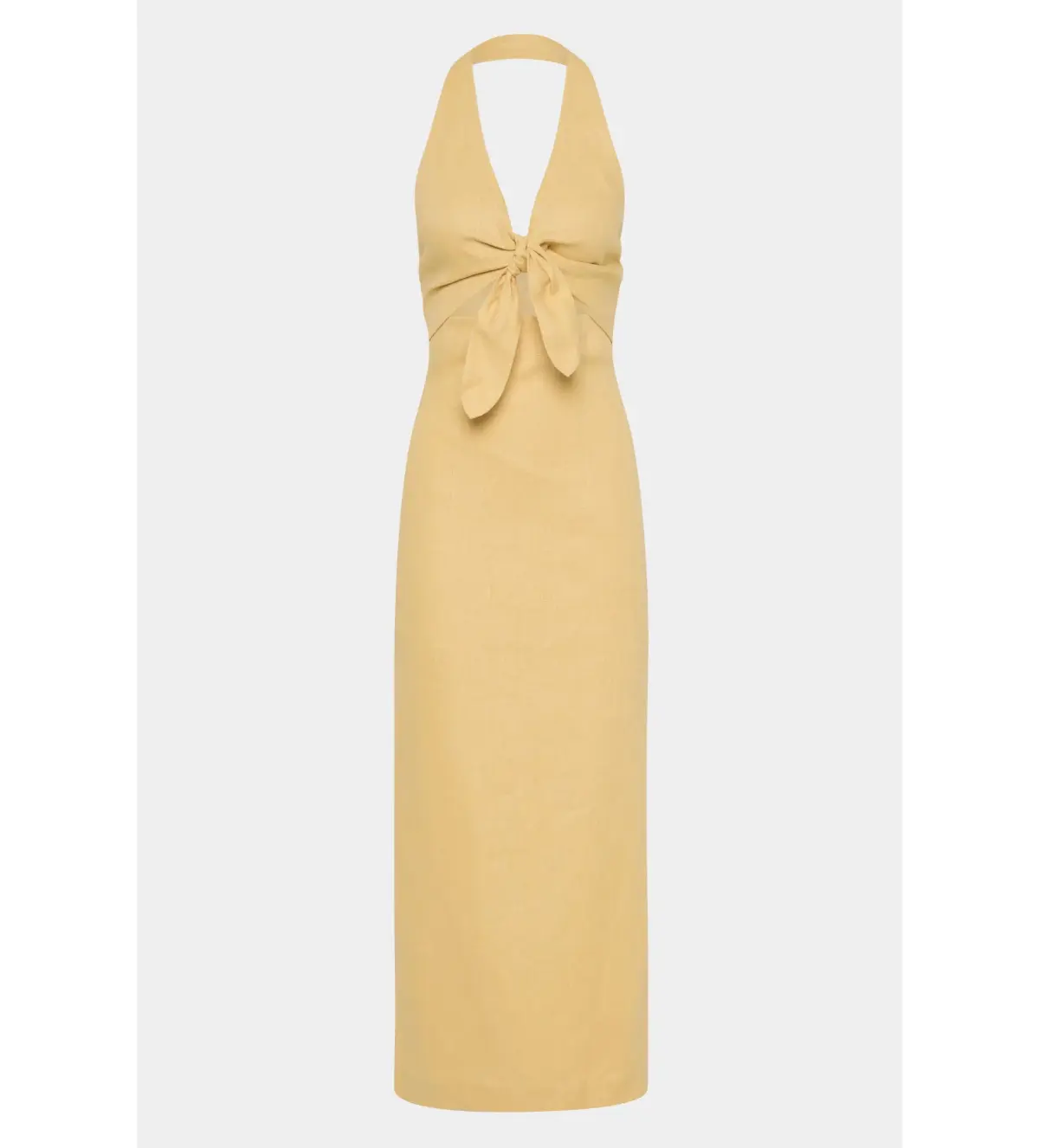 Sir the Label Carlotta Tie Midi Dress Raffia Size AU 10 - Image 6