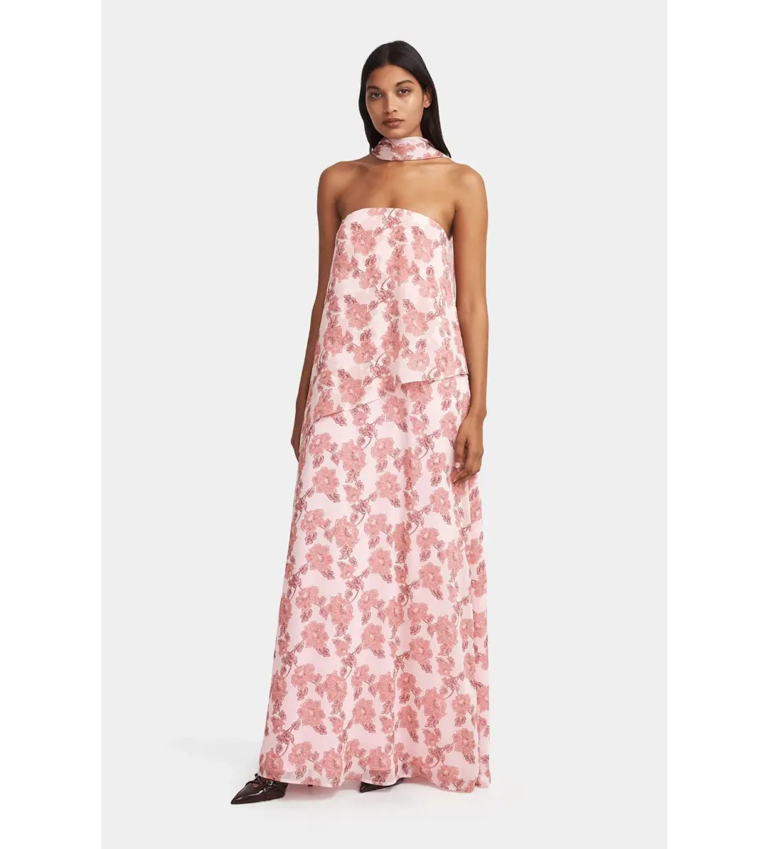 Hansen and Gretel Margot Maxi Dress Orchid Bloom Size XS AU 6 for rent on The Volte - main image