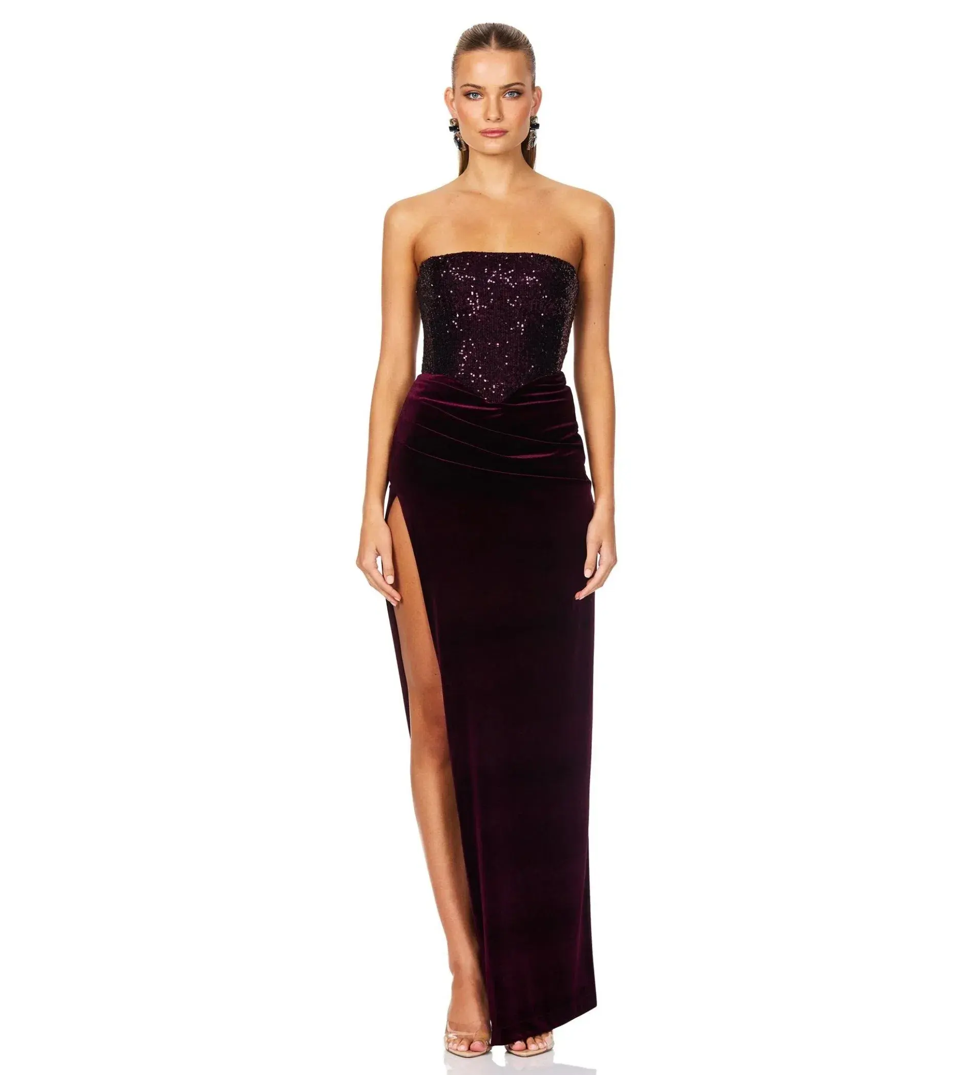 Love Nookie Keke Gown Wine Size AU 10 - Image 1