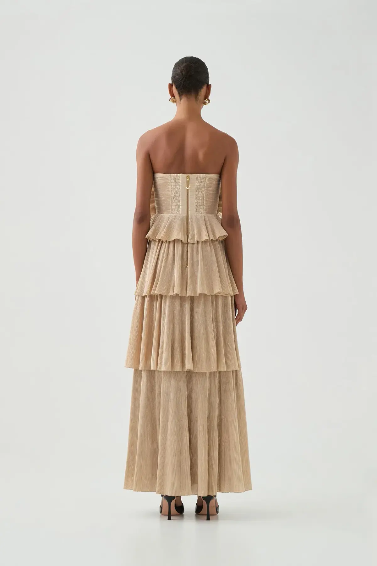 Aje Kyra Gown Gold Size AU 6 - Image 3