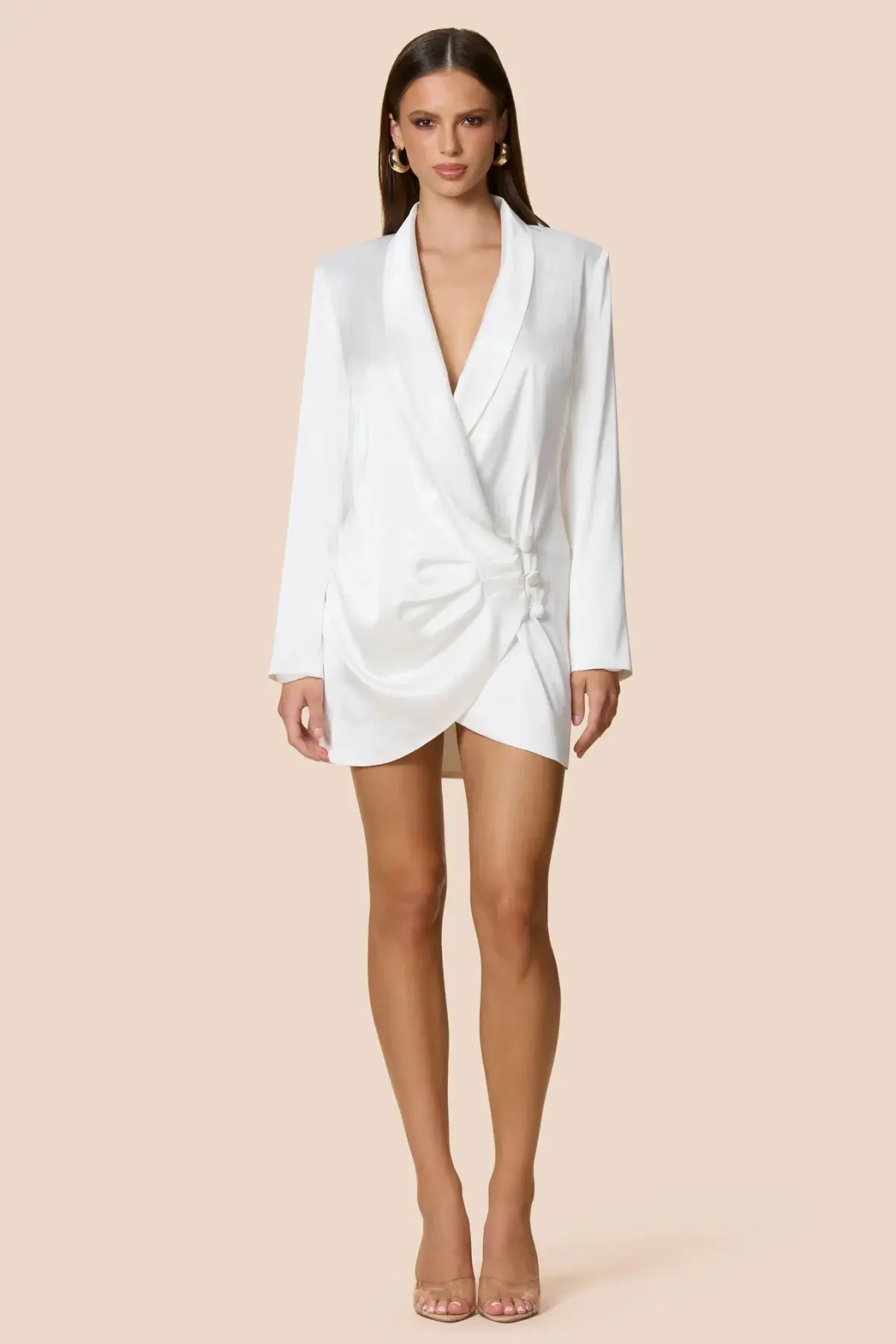 Love Nookie Penelope Blazer Dress Ivory Size 8 - Image 1