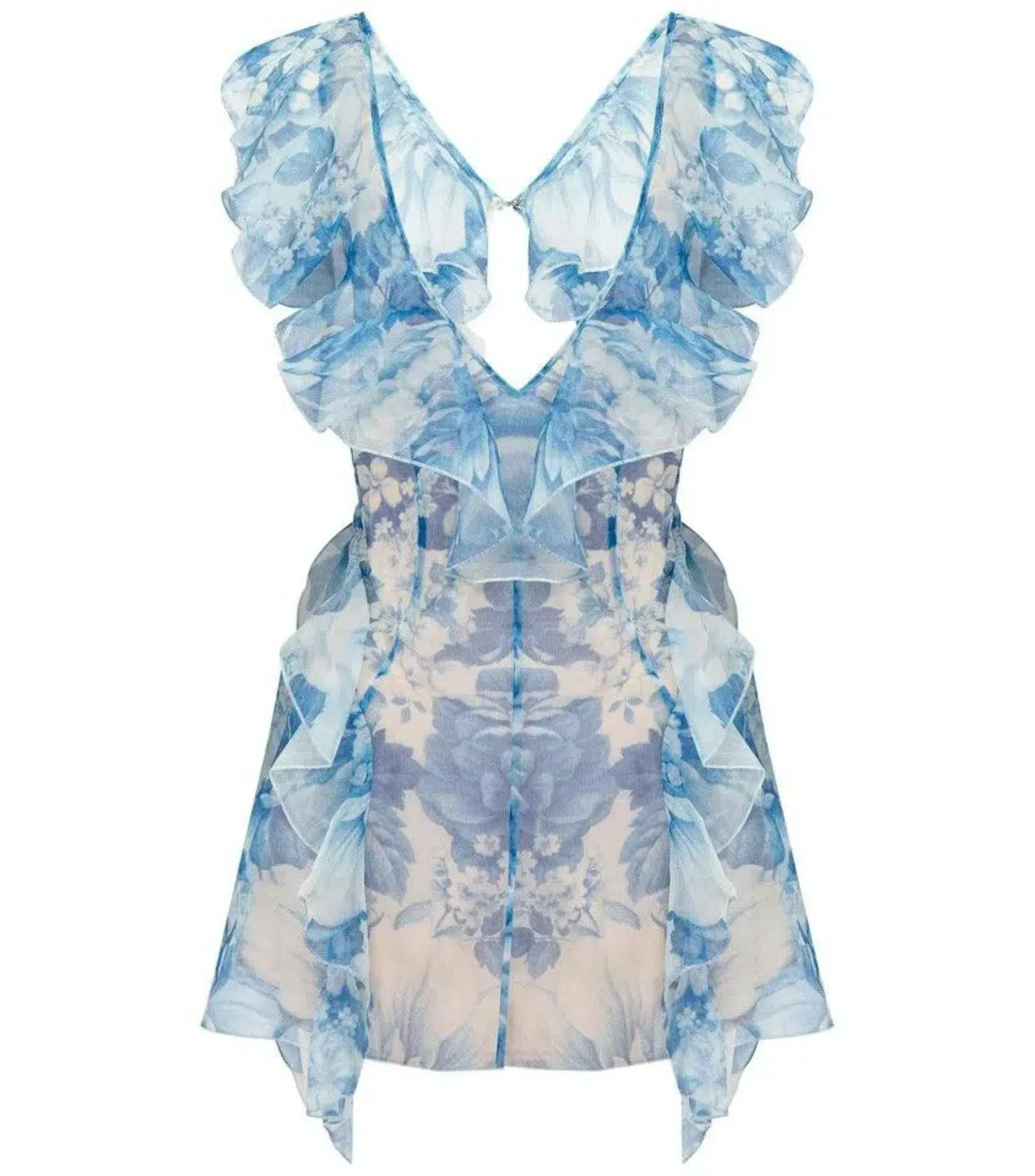Alice McCall Sherbet Bomb Playsuit Blue Floral Size XS / AU 6 - Image 6