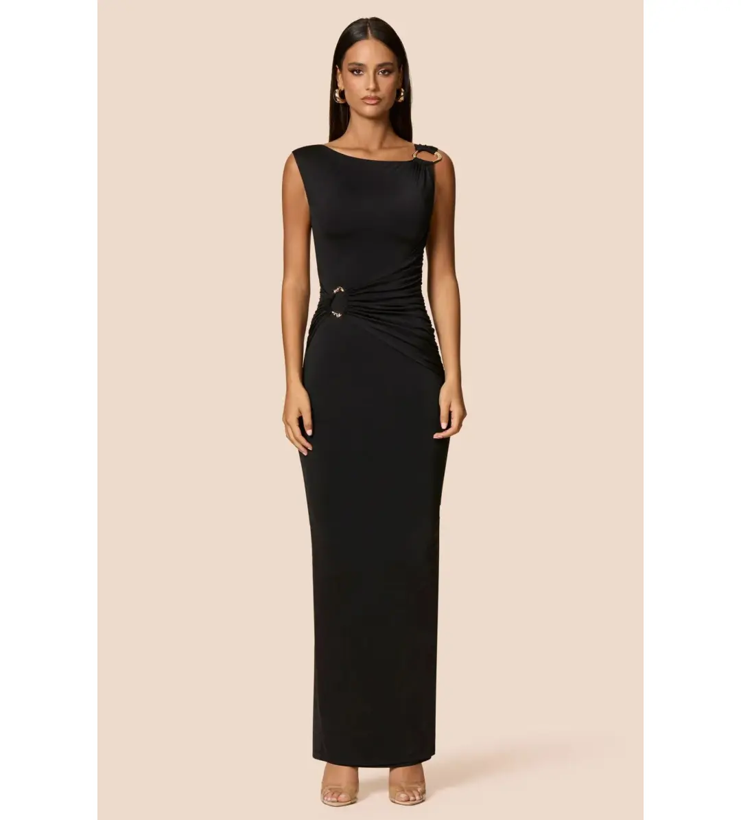 Love Nookie Kaia Maxi Dress Black Size AU 12 for rent on The Volte - main image