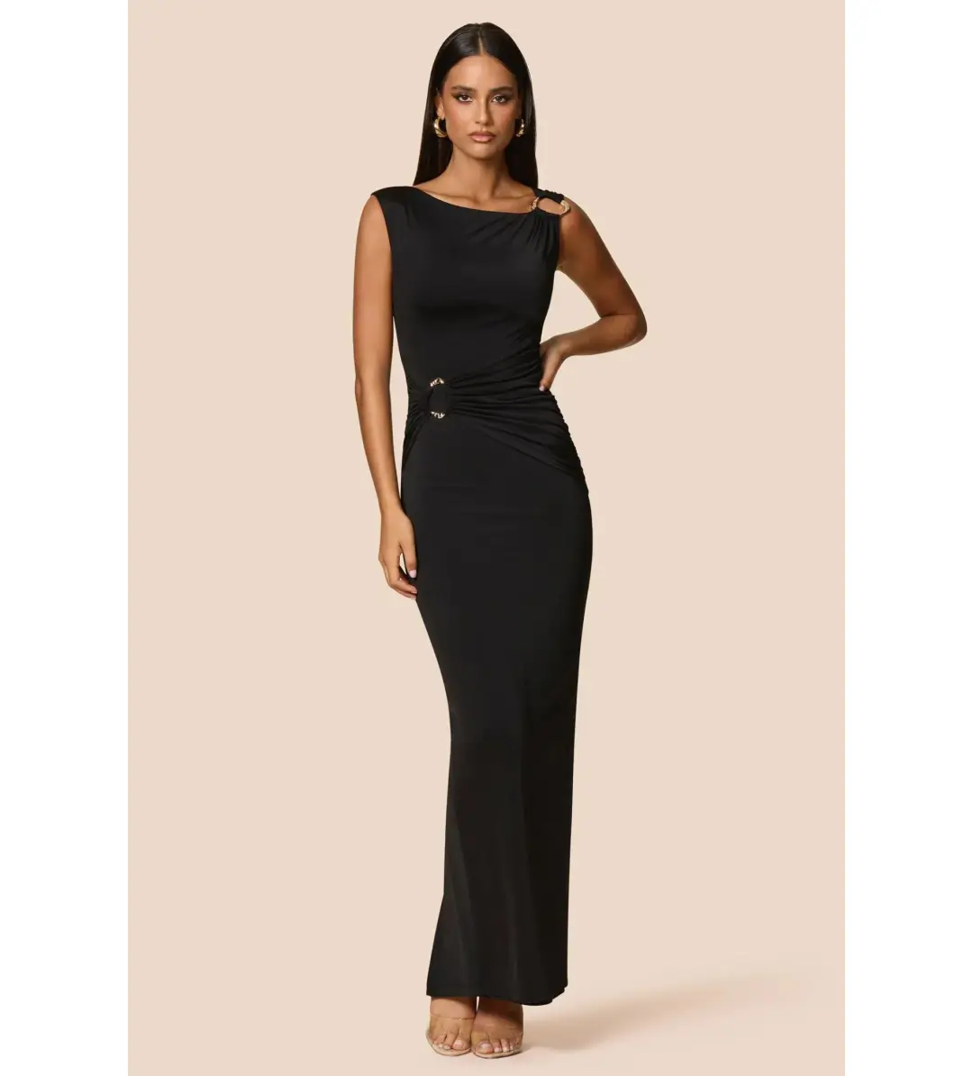 Love Nookie Kaia Maxi Dress Black Size AU 12 for rent on The Volte - main image