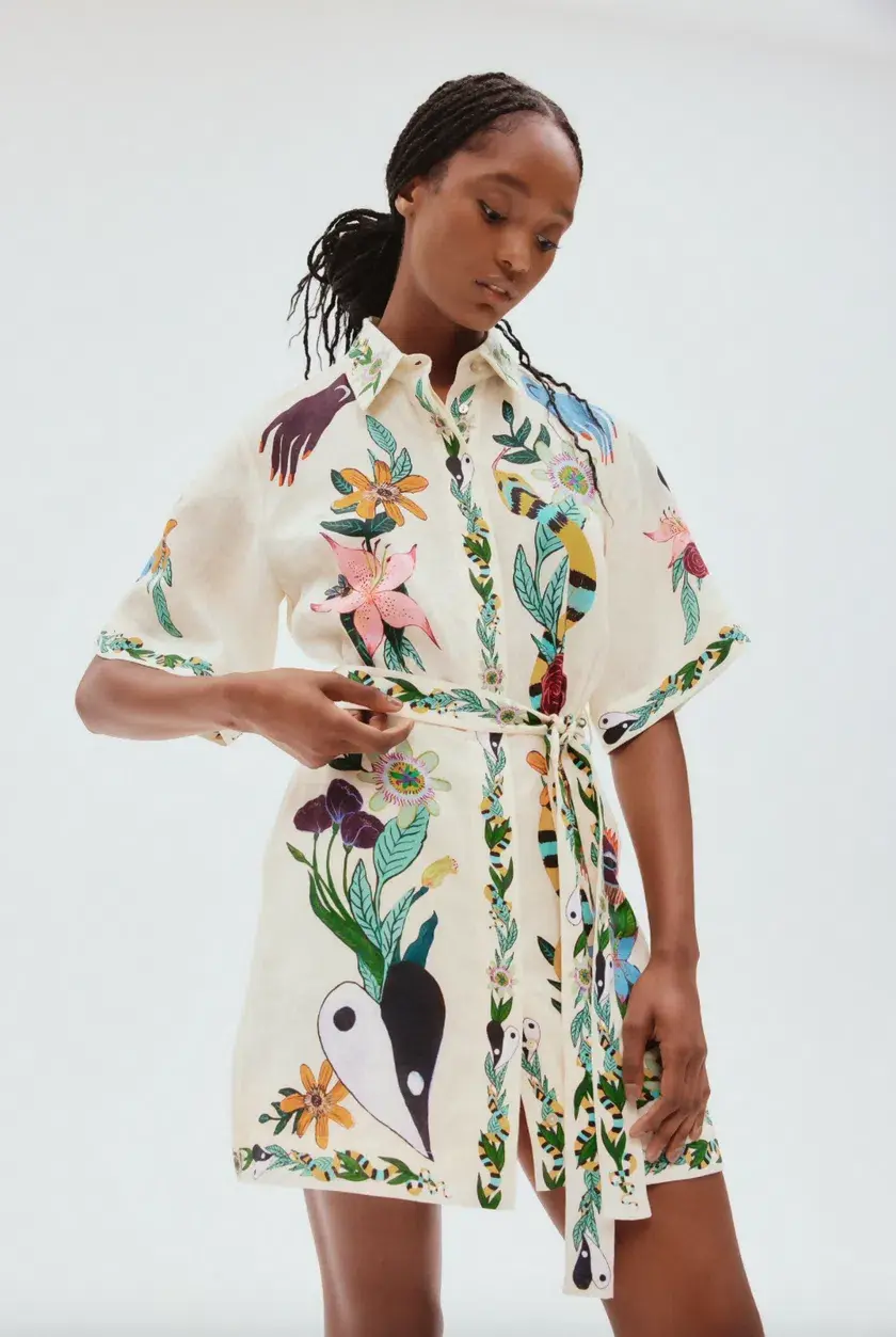 Alemais Meagan Mini Dress Multi Size 16 for rent on The Volte - main image