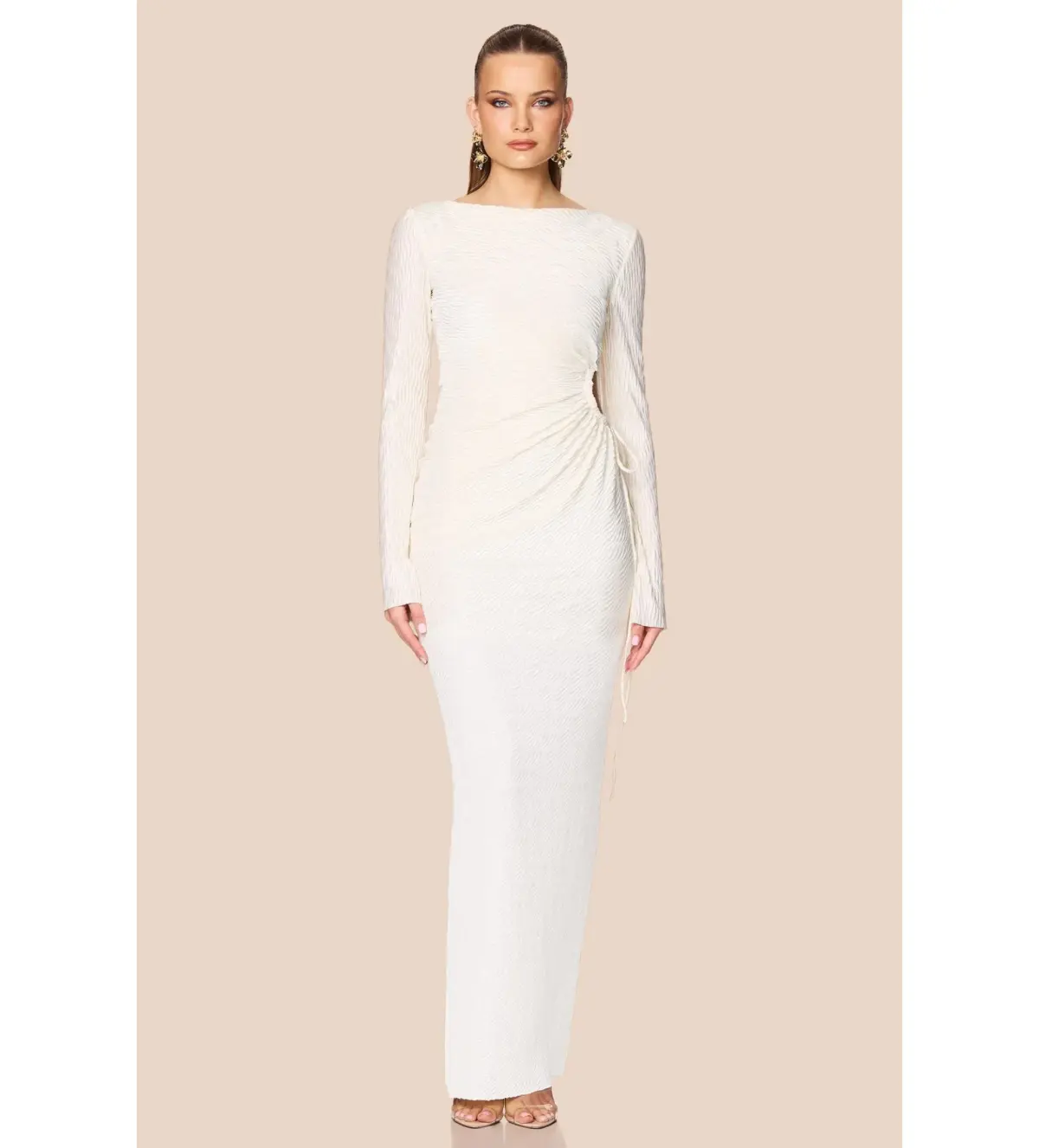 Love Nookie Mirage LS Gown Cream Size 8 - Image 1