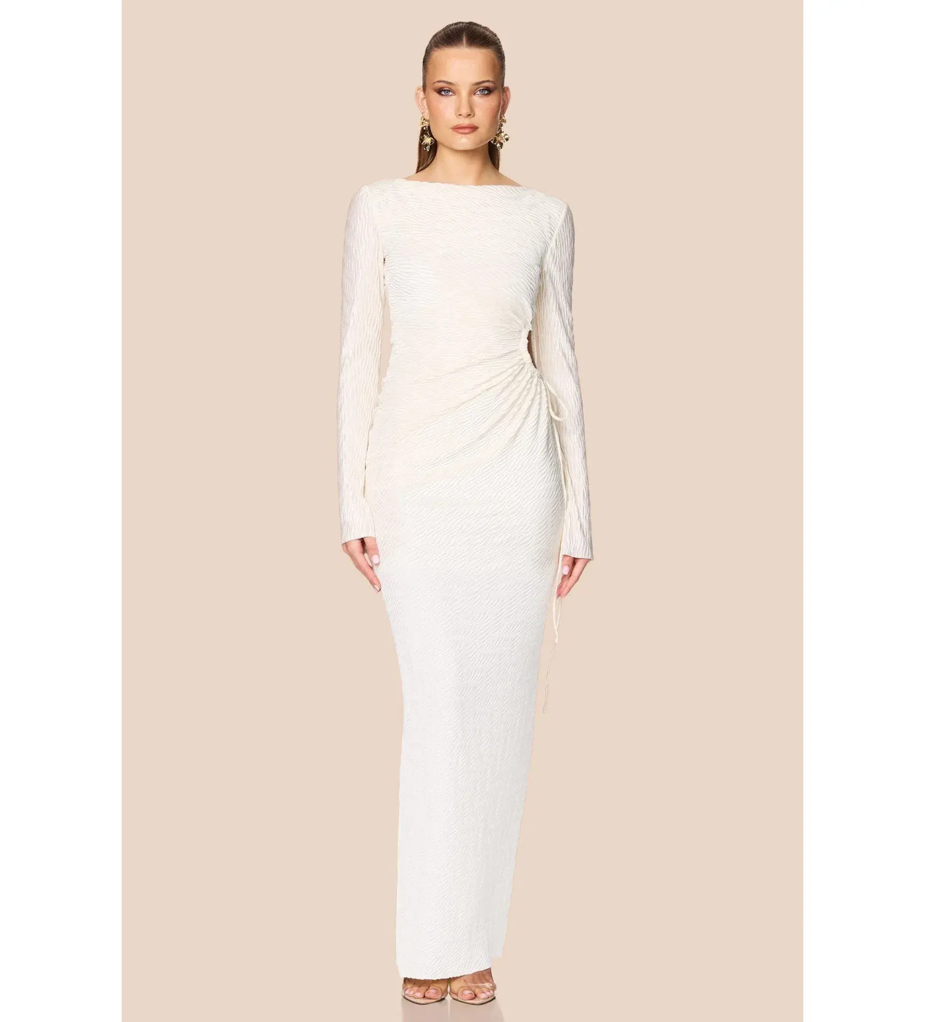 Love Nookie Mirage LS Gown Cream Size 8 - Image 1