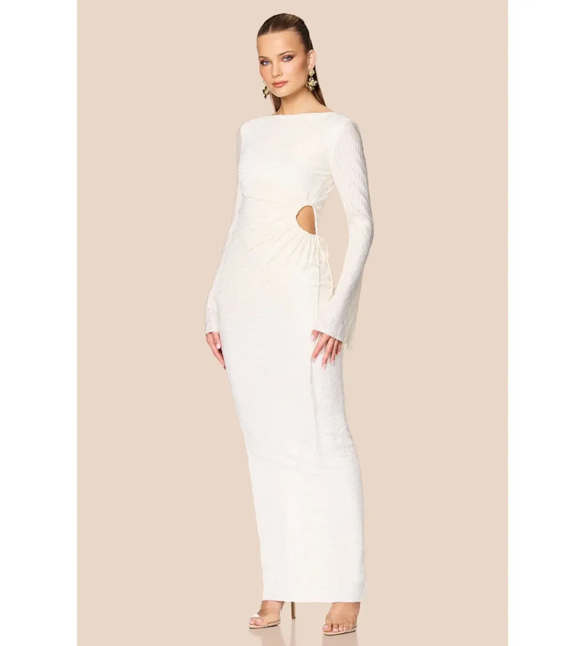Love Nookie Mirage LS Gown Cream Size 8 - Image 2
