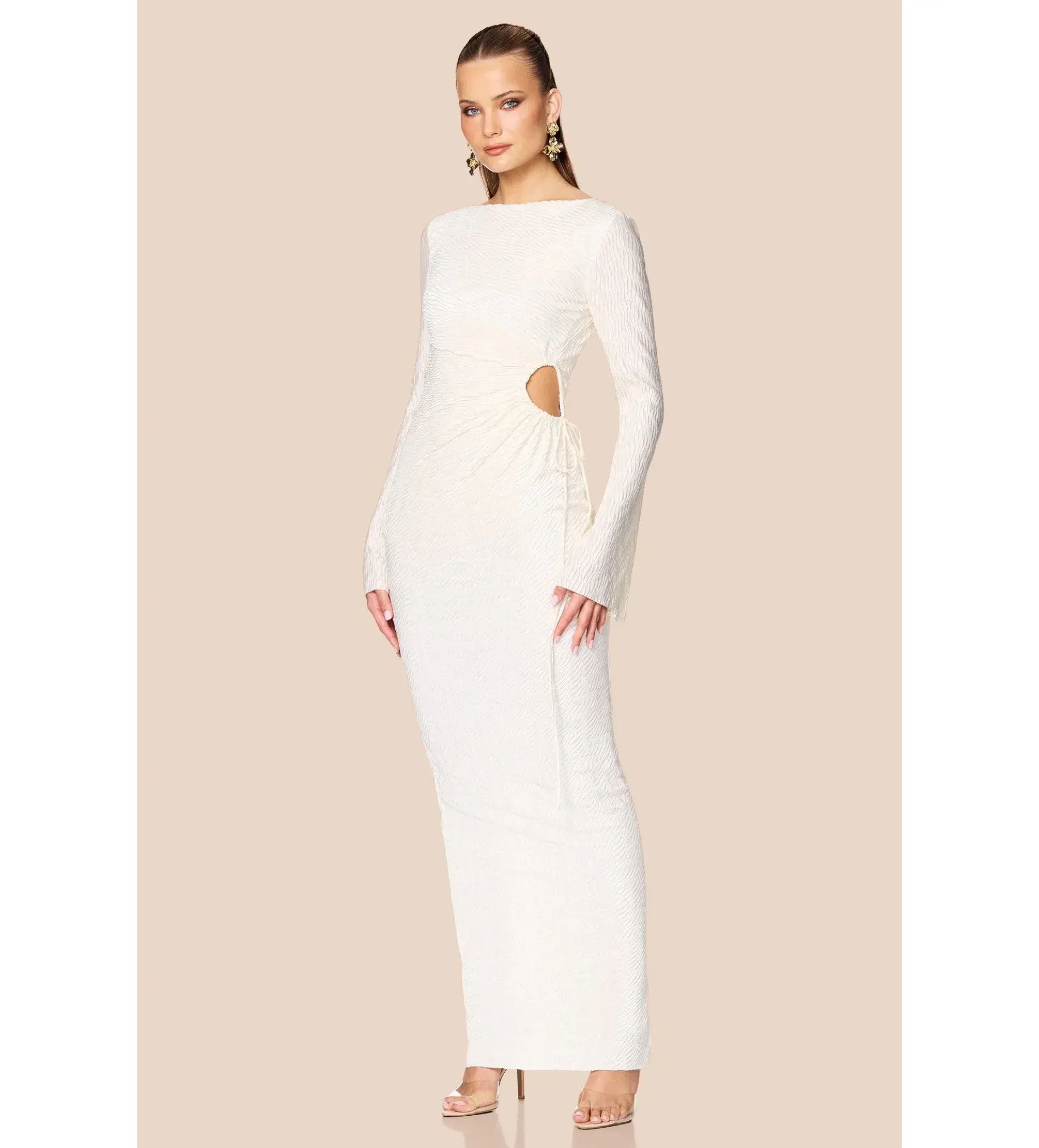 Love Nookie Mirage LS Gown Cream Size 8 - Image 2