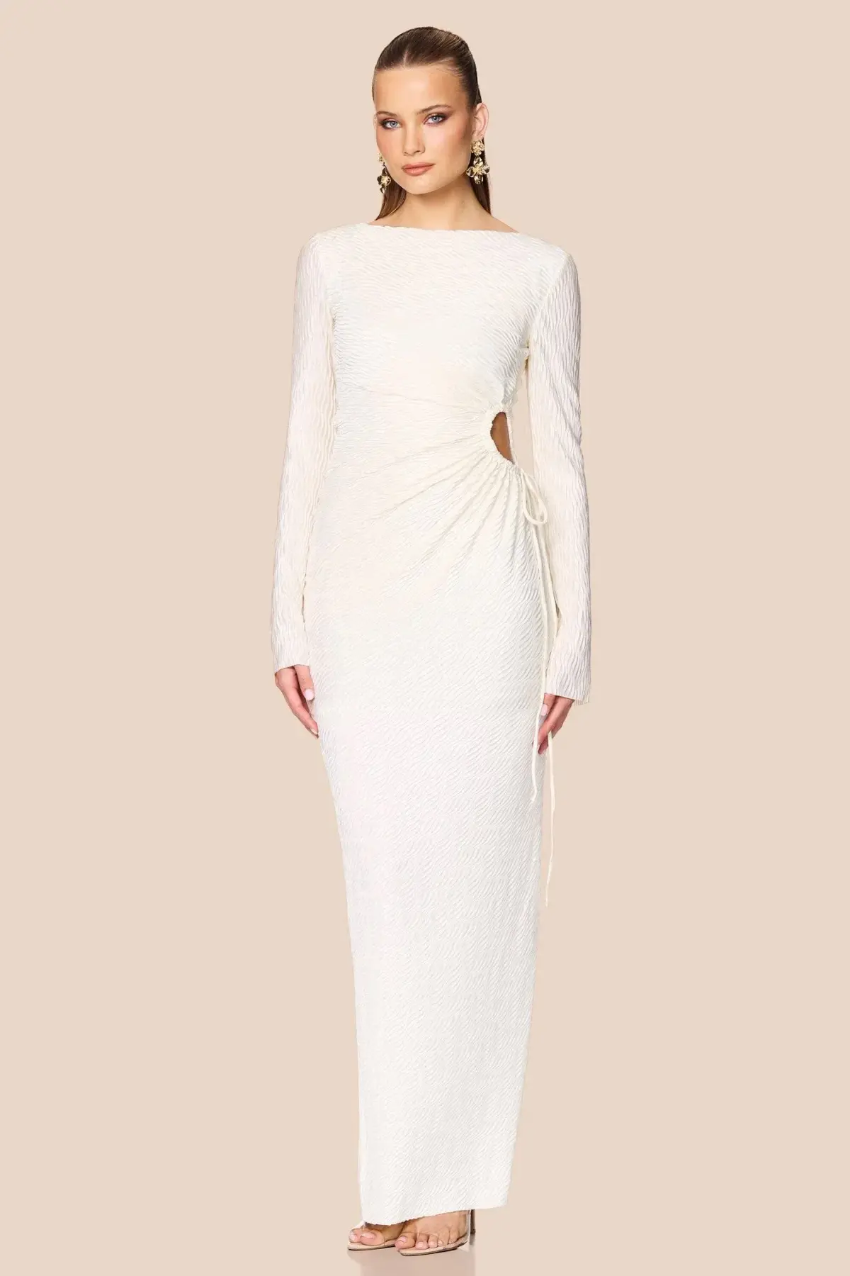 Love Nookie Mirage LS Gown Cream Size 8 - Image 4
