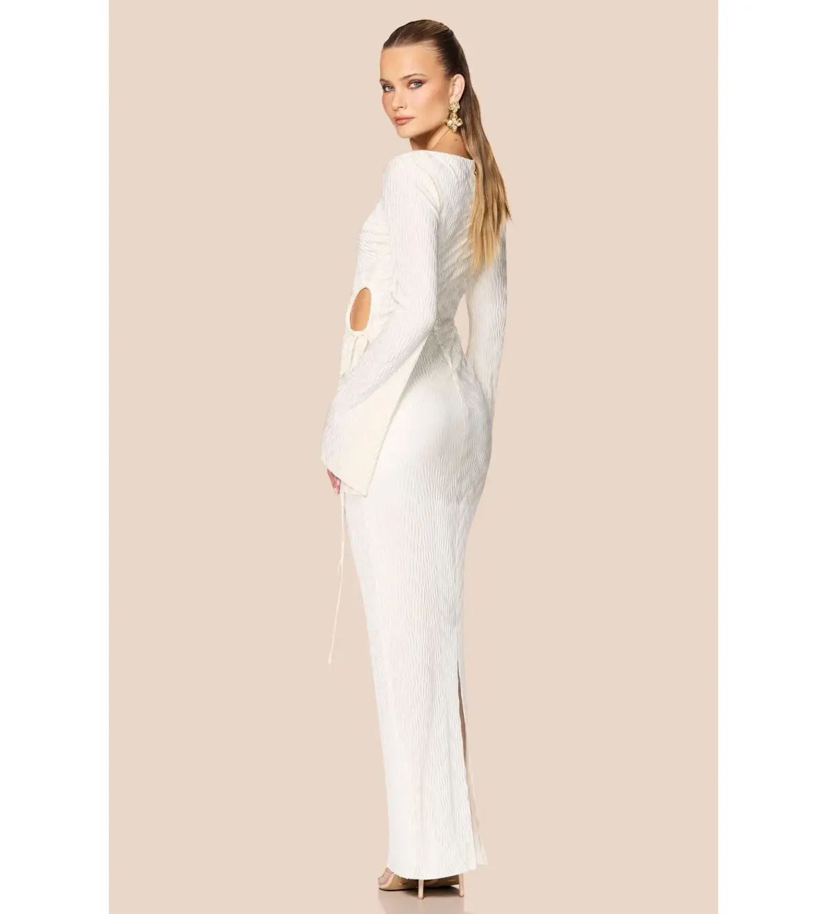 Love Nookie Mirage LS Gown Cream Size 8 - Image 3