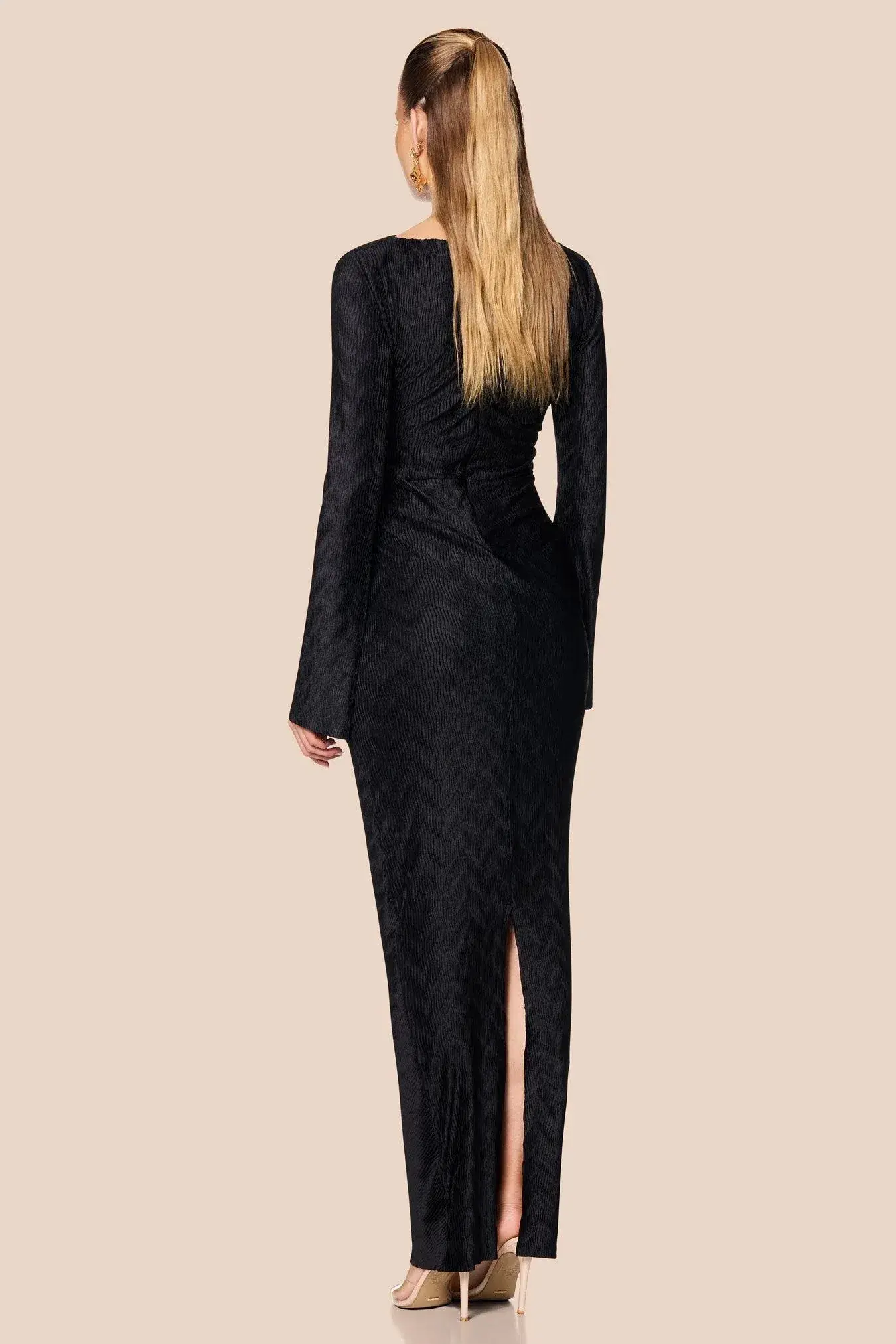 LOVE NOOKIE MIRAGE L/S GOWN / BLACK / SIZE 12 - Image 2