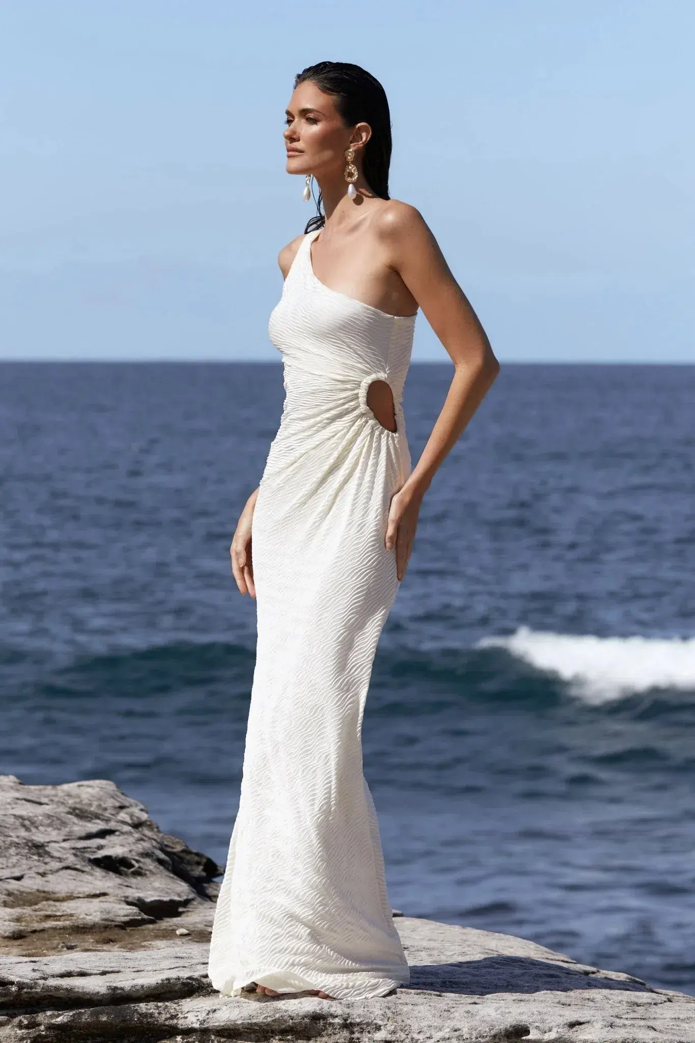 Love Nookie Mirage O/S Maxi Dress in Cream Size AU 10 - Image 4