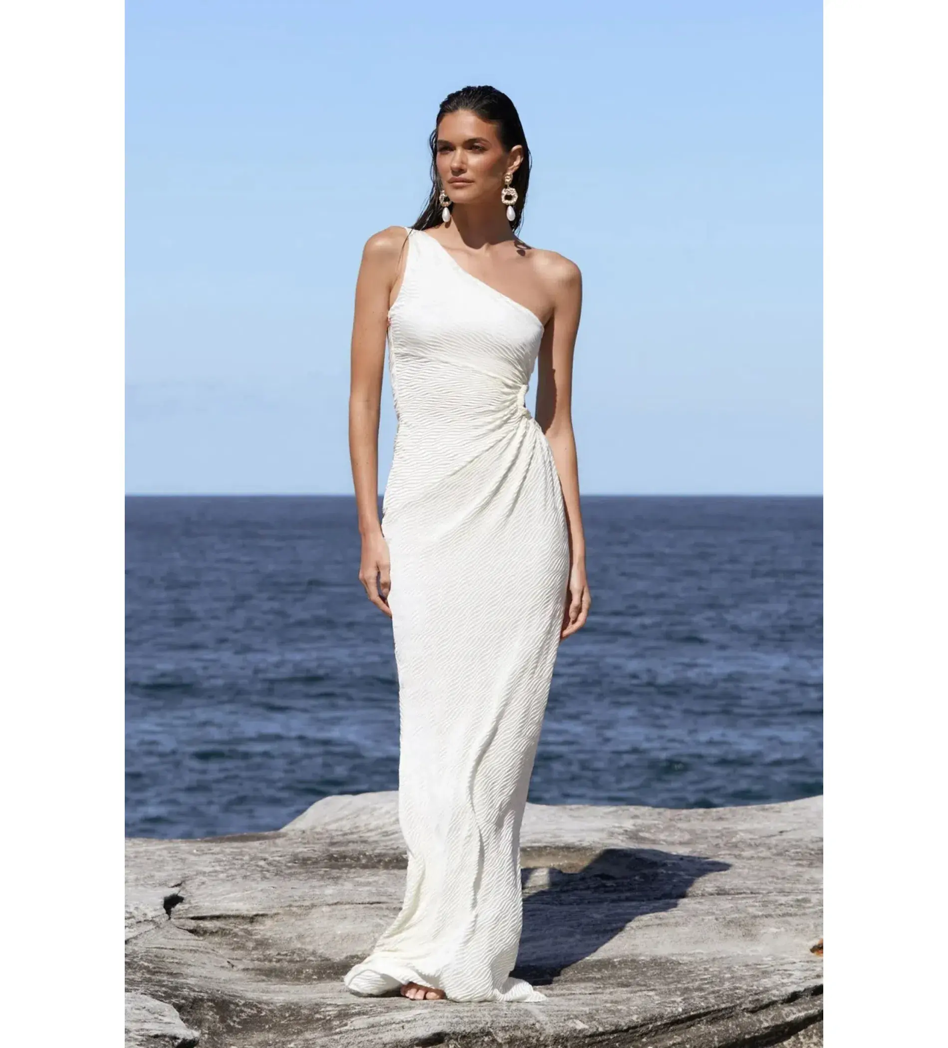 Love Nookie Mirage O/S Maxi Dress in Cream Size AU 10 - Image 1