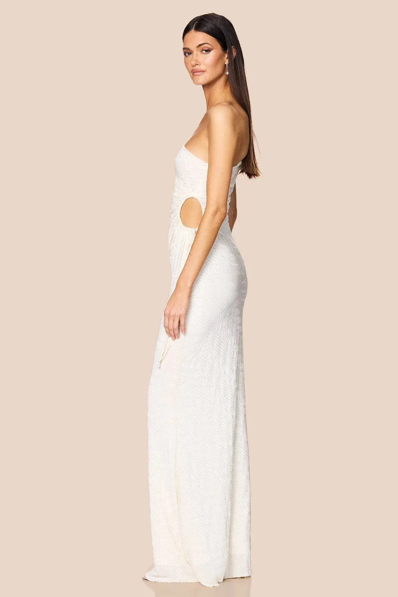 Love Nookie Mirage O/S Maxi Dress in Cream Size AU 10 - Image 5