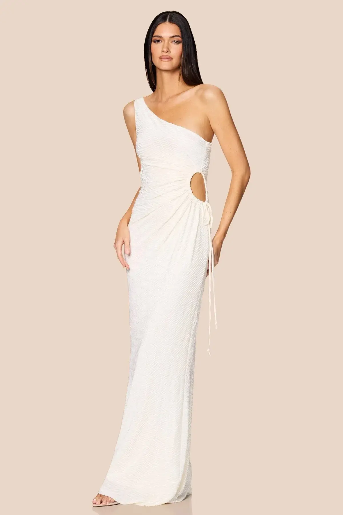Love Nookie Mirage O/S Maxi Dress in Cream Size AU 10 - Image 3